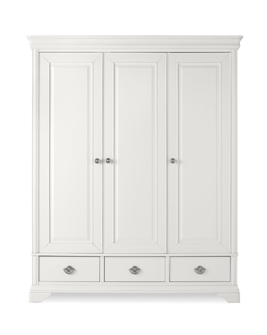 Venet - White Triple Wardrobe