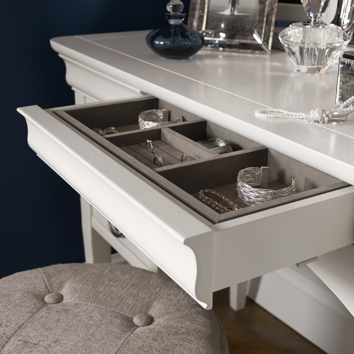 Venet - White Dressing Table