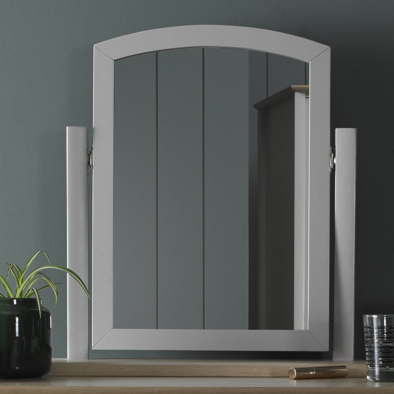 Larsen Scandi Oak & Warm Grey Vanity Mirror