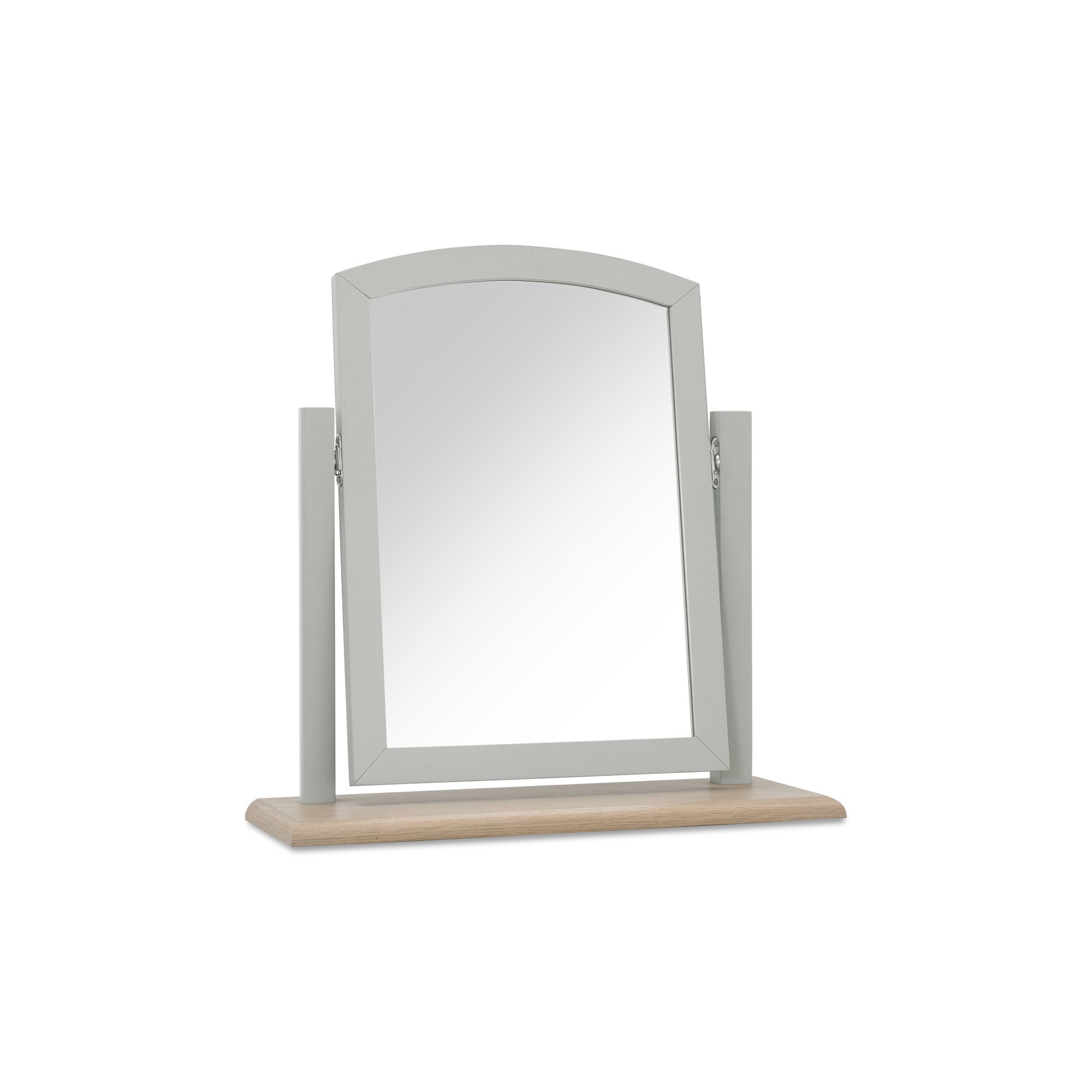 Larsen Scandi Oak & Warm Grey Vanity Mirror Bedroom Home Origins
