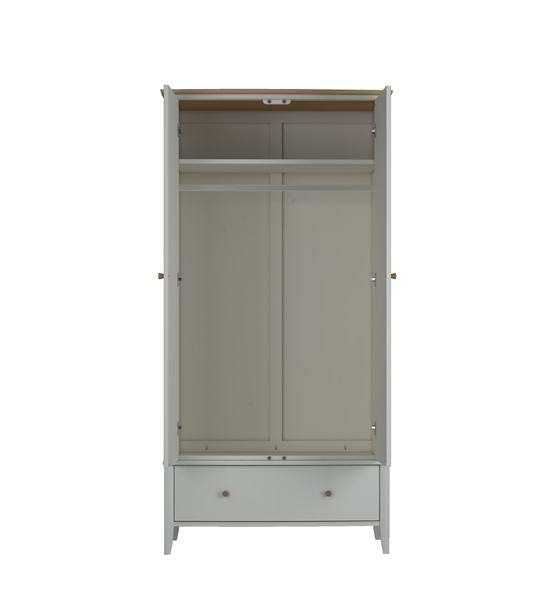 Larsen - Warm Grey Double Wardrobe