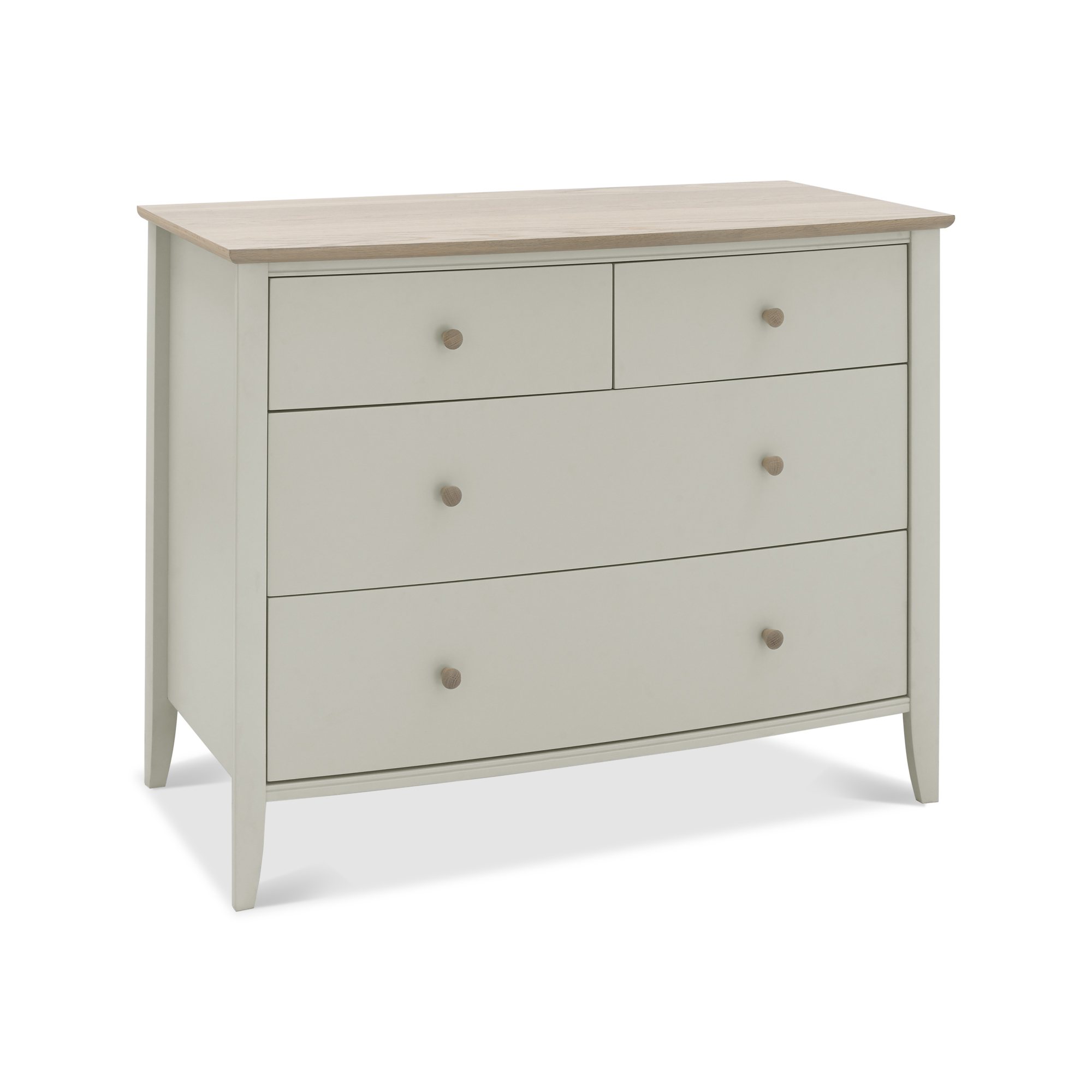 Larsen - Soft Grey 4 Drawer Wide Chest