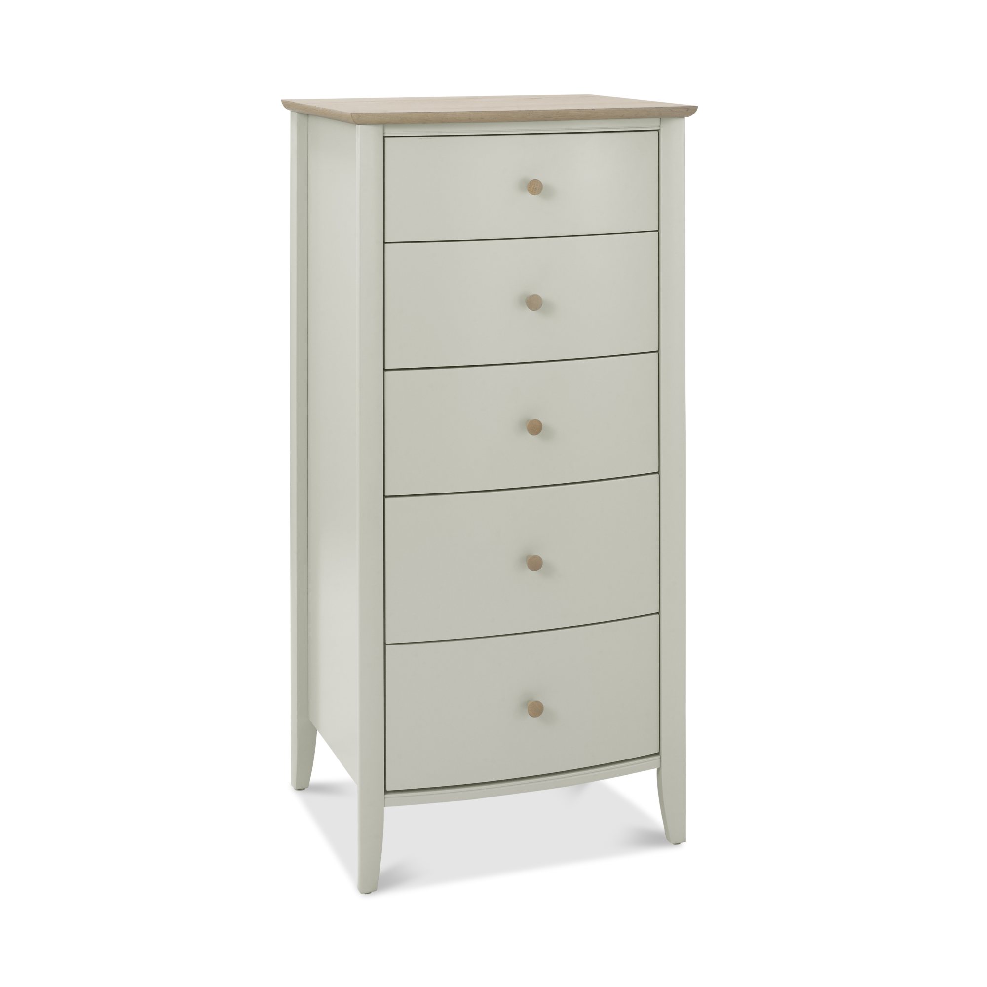Larsen - Soft Grey 5 Drawer Tall Chest