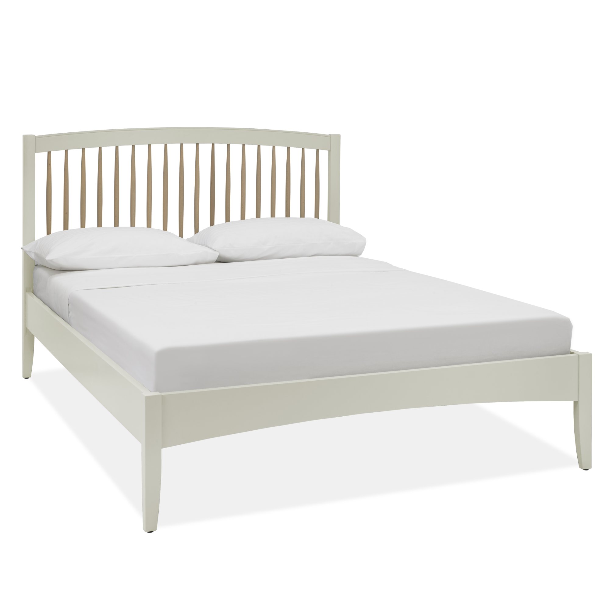Larsen - Soft Grey Double Bed Frame 135cm