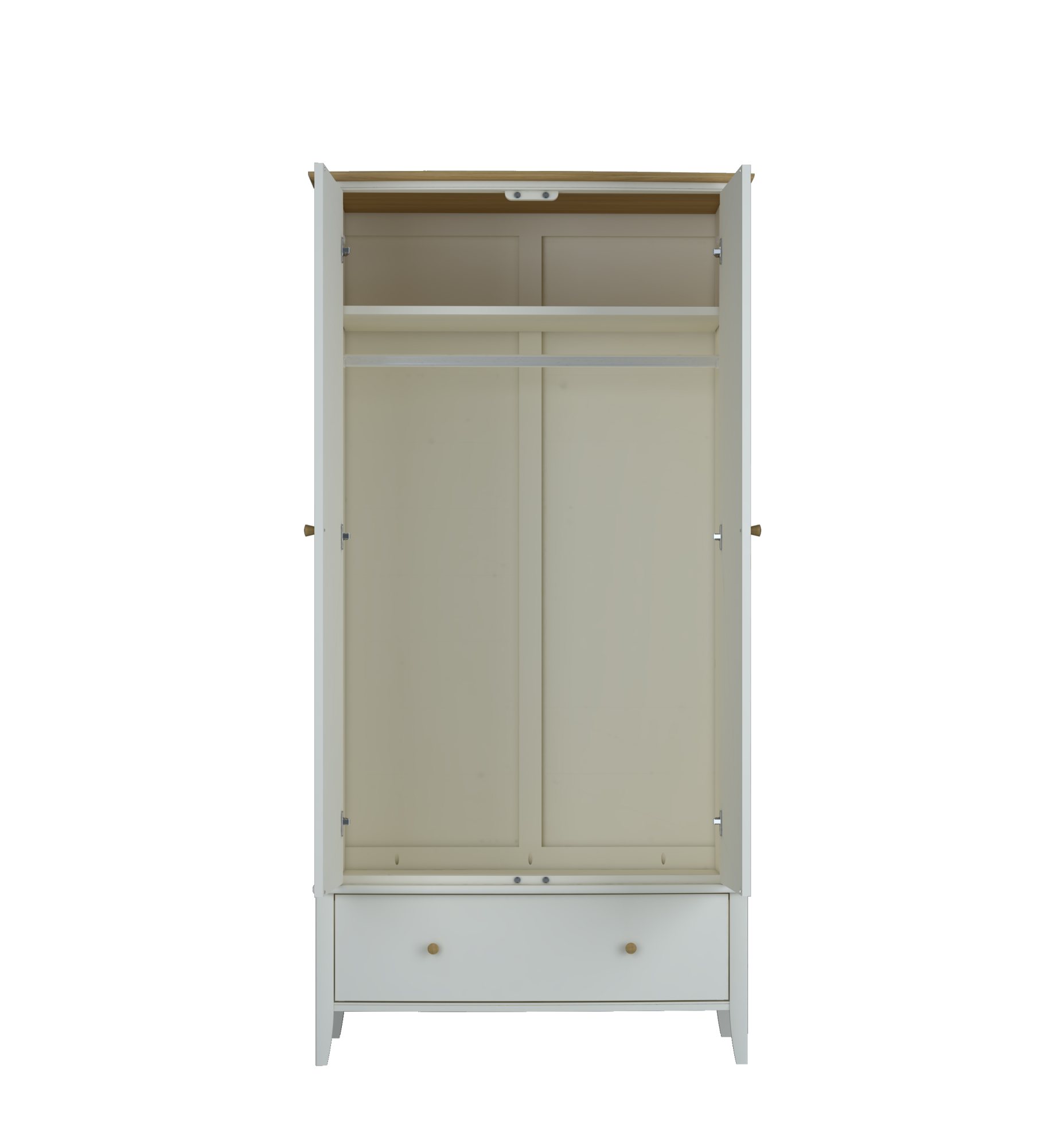 Larsen - Soft Grey Double Wardrobe
