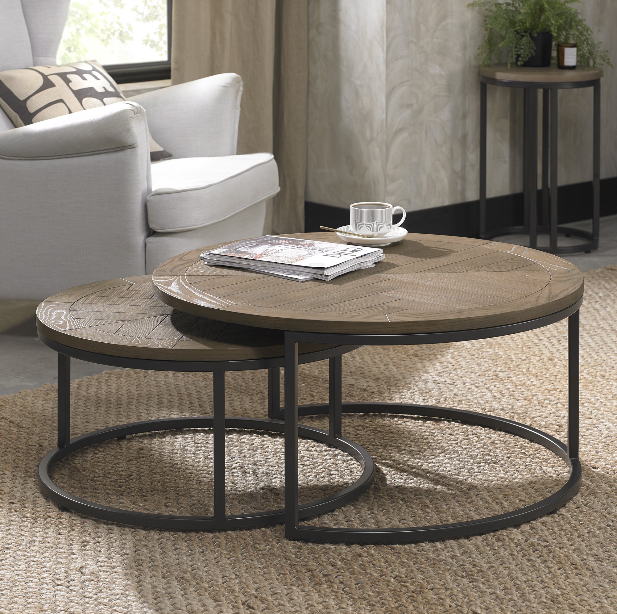 Lloyd Weathered Ash Coffee Nest of Tables