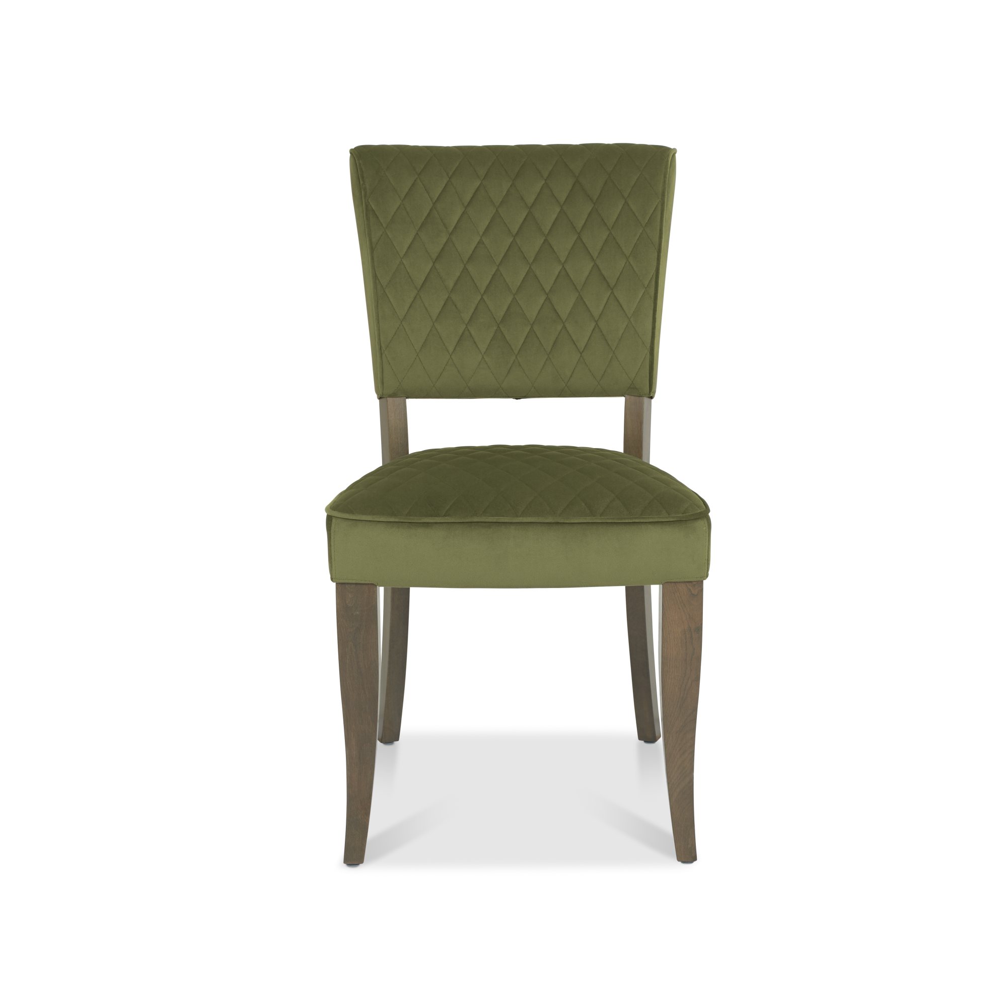 Constable - Fumed Oak Dining Chair in Cedar Velvet (Pair)