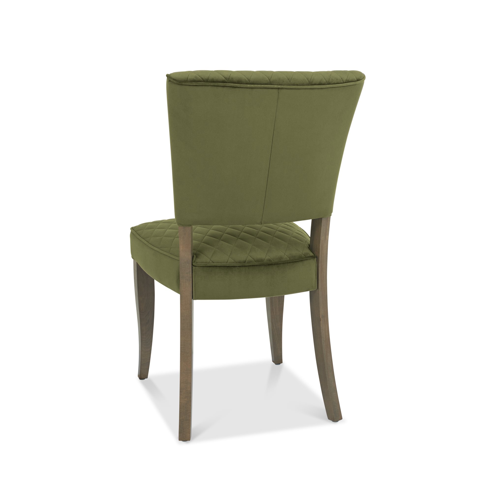 Constable - Fumed Oak Dining Chair in Cedar Velvet (Pair)