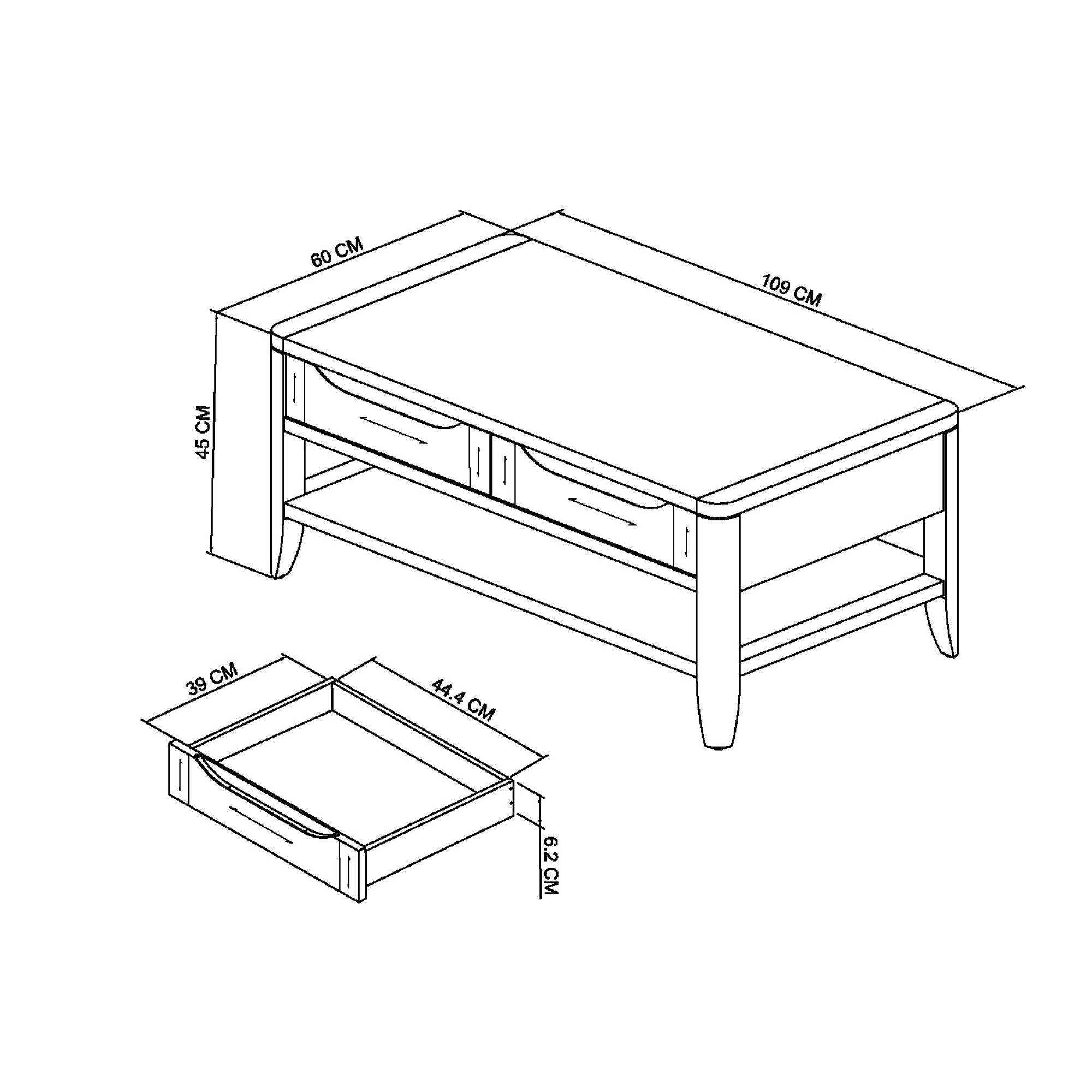 Rushbury - Oak Coffee Table