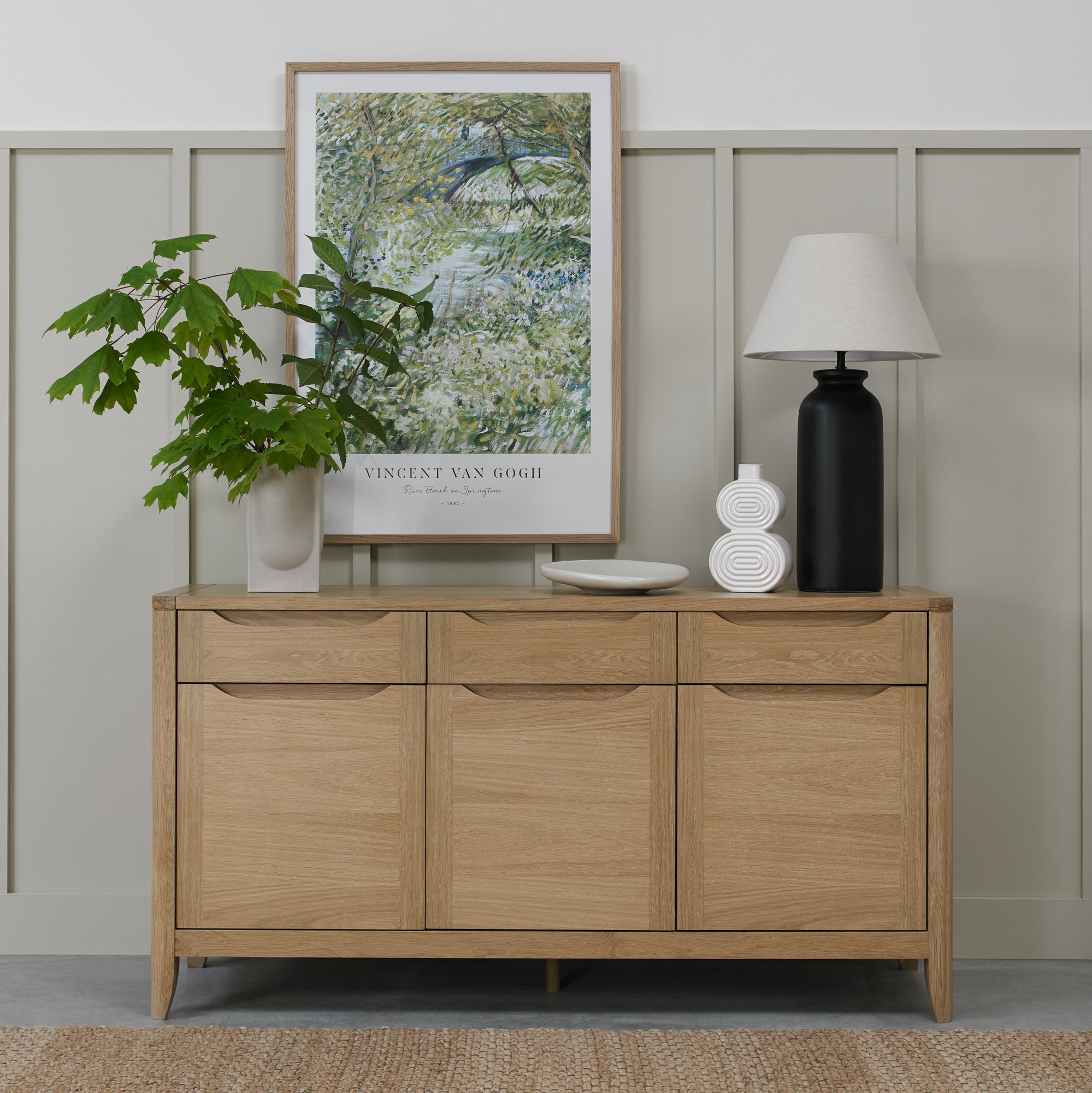 Rushbury Oak Wide Sideboard