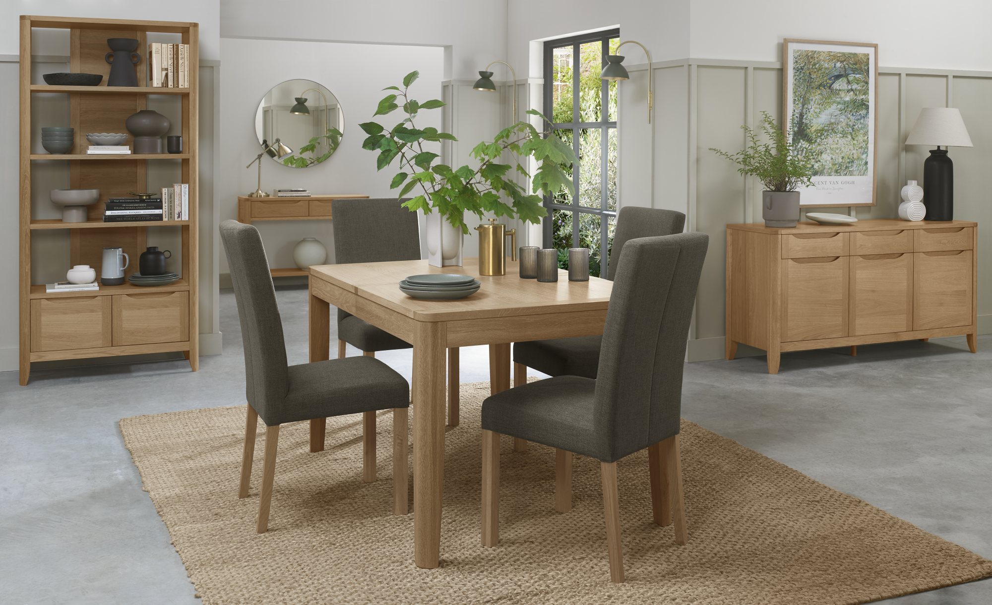 Rushbury - Oak 4-6 Seater Extendable Dining Table