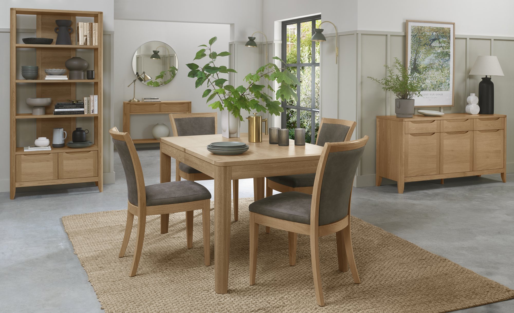 Rushbury - Oak 4-6 Seater Extendable Dining Table