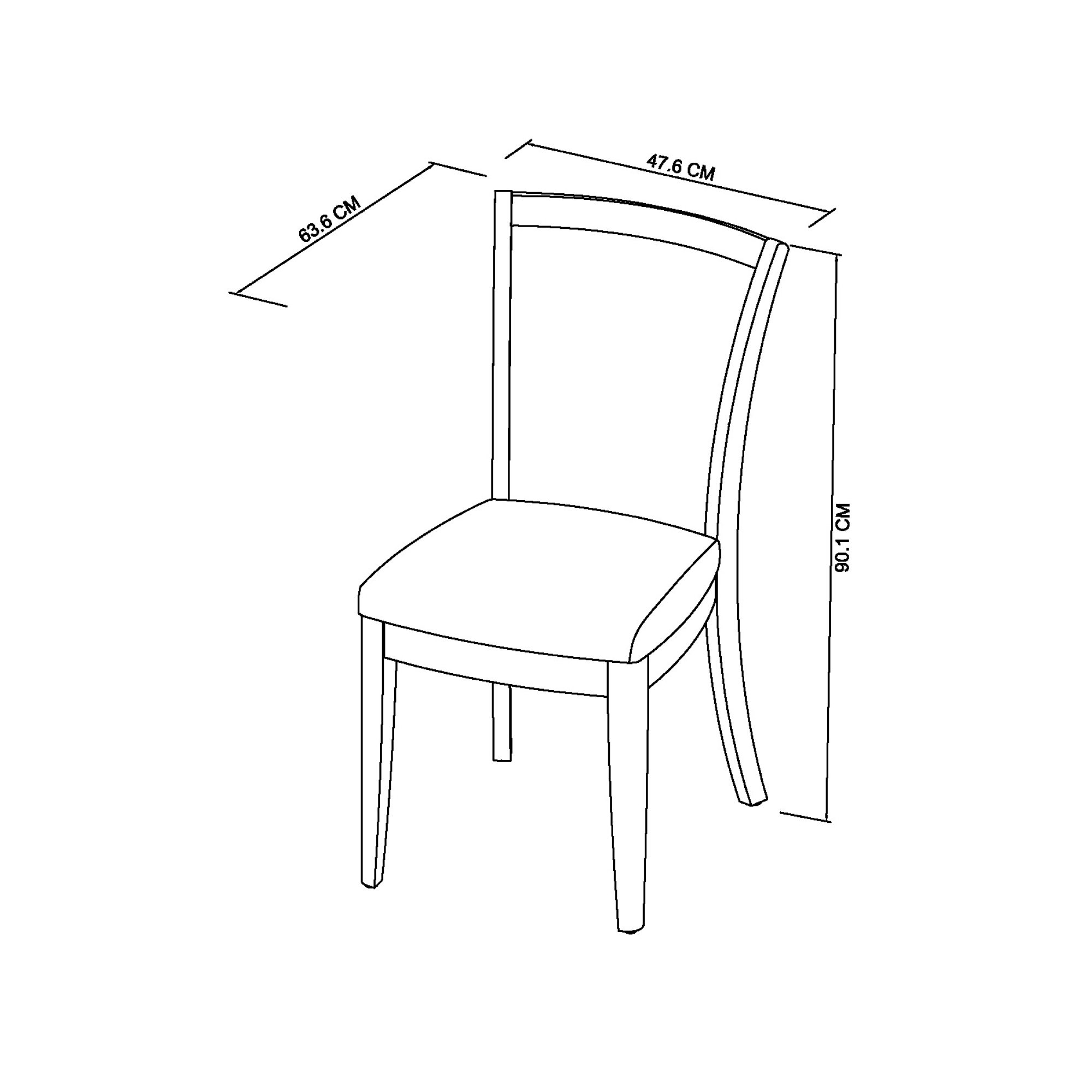 Rushbury - Oak Dining Chair in Mocha Fabric (Pair)