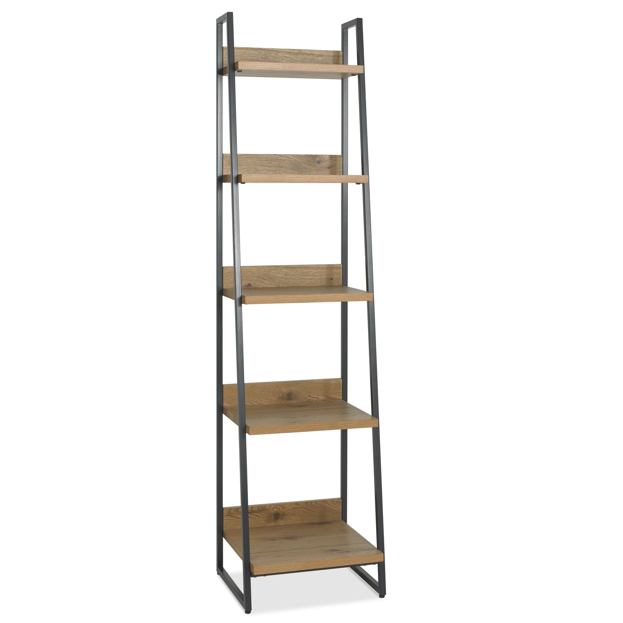 Lowry - Rustic Oak Narrow Open Display Unit