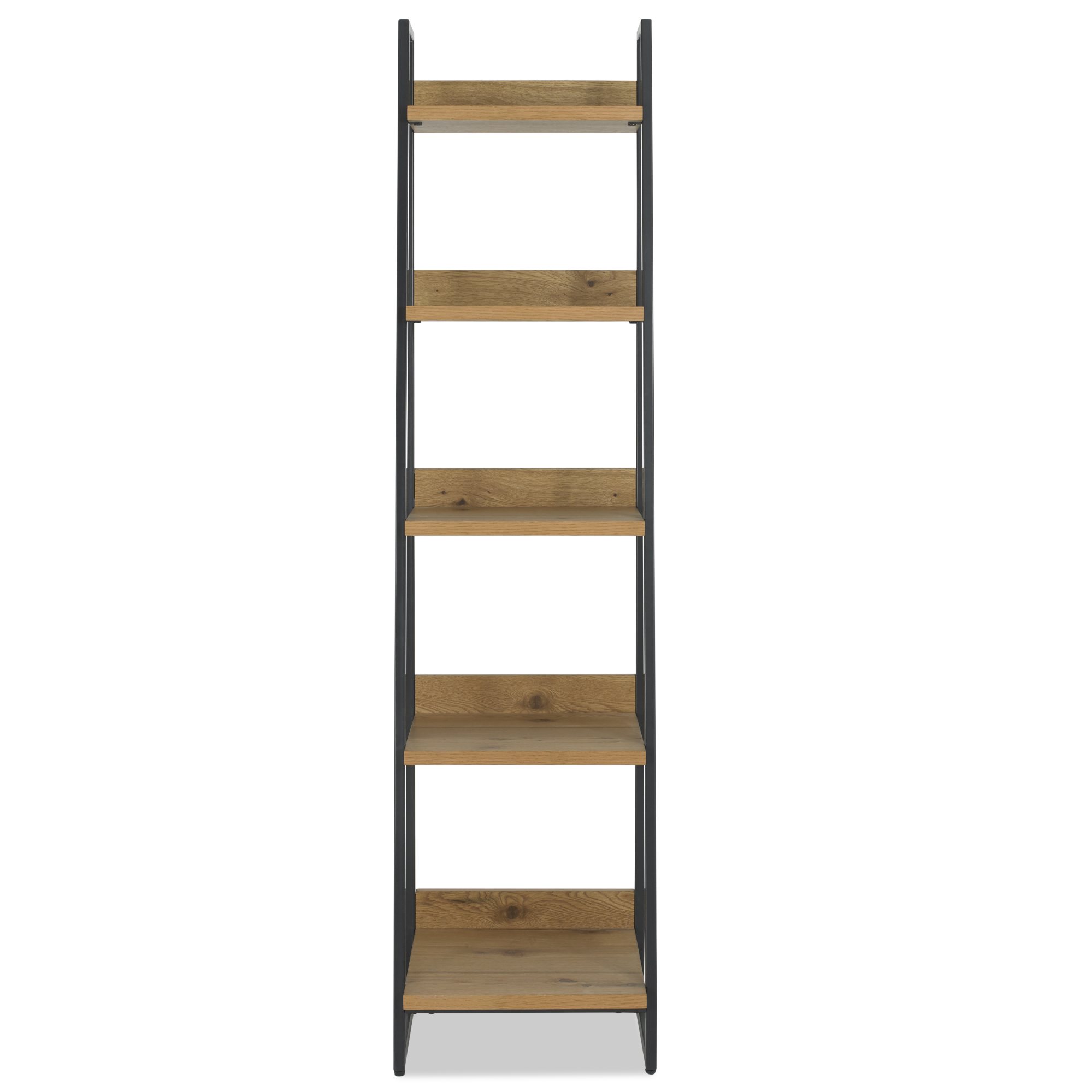 Lowry - Rustic Oak Narrow Open Display Unit