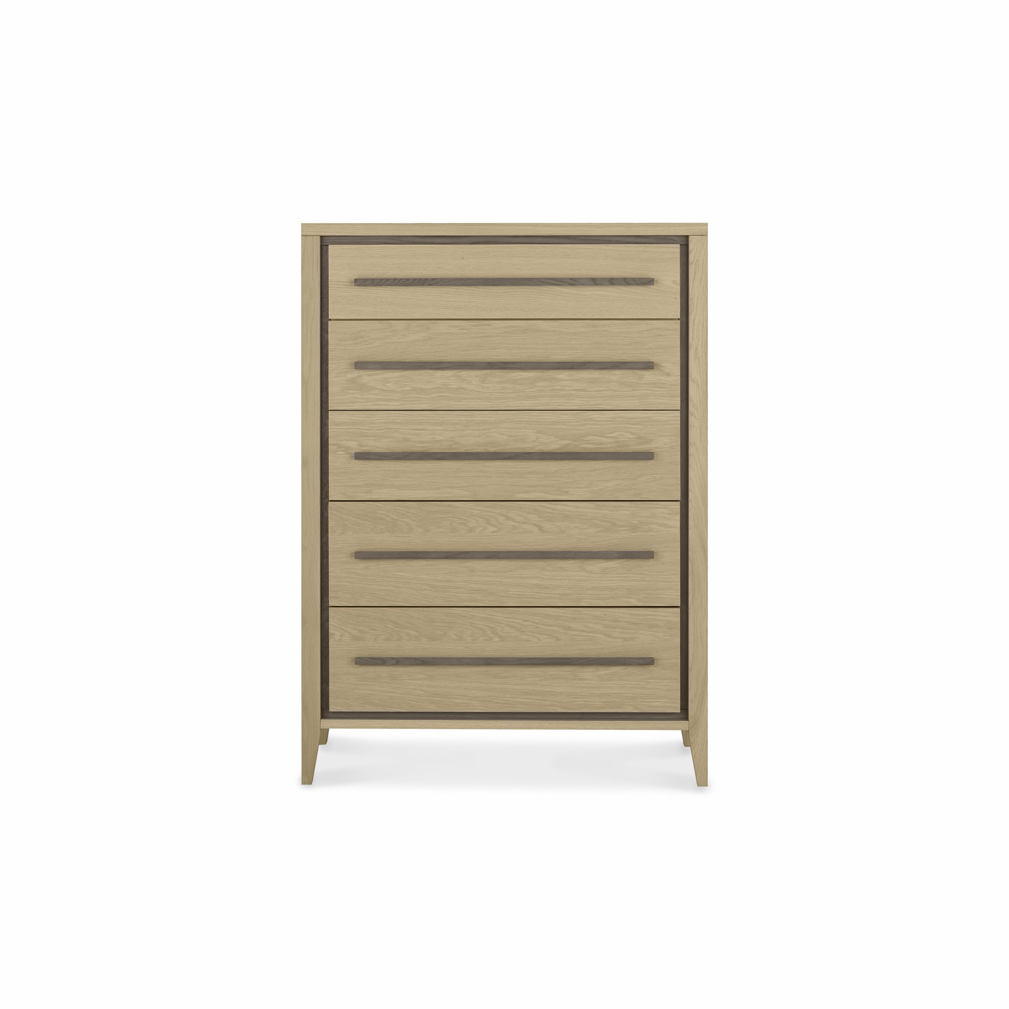 Rimini - Aged Oak 5 Drawer Tall Chest
