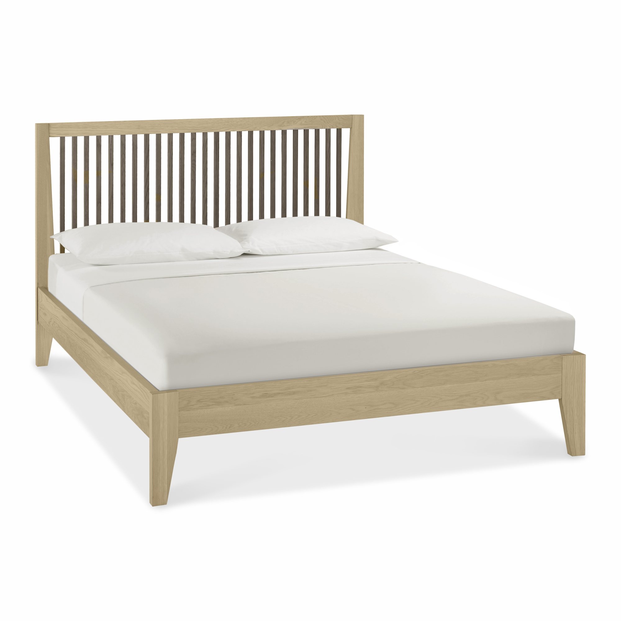 Rimini - Aged Oak Double Bed Frame 135cm