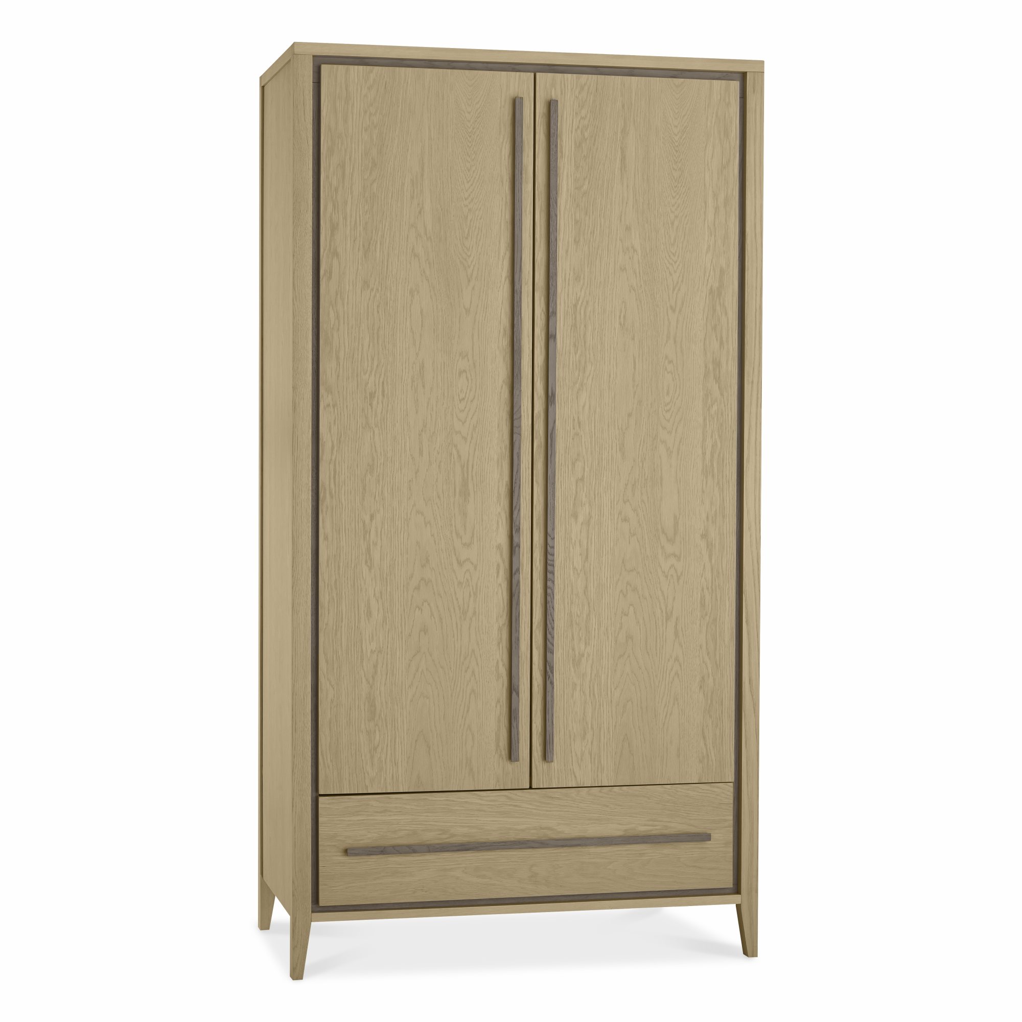 Rimini - Aged Oak Double Wardrobe