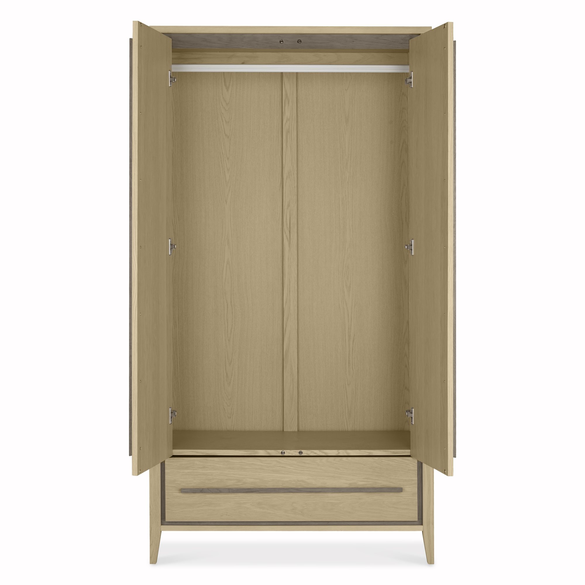 Rimini - Aged Oak Double Wardrobe