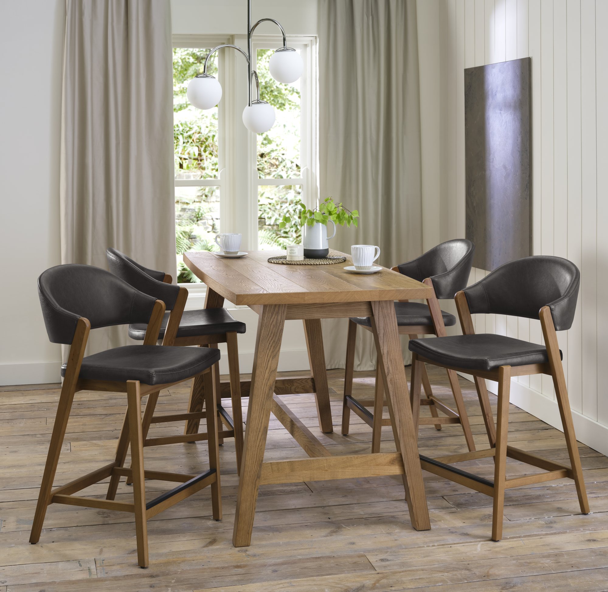 Rosen - Rustic Oak Bar Table