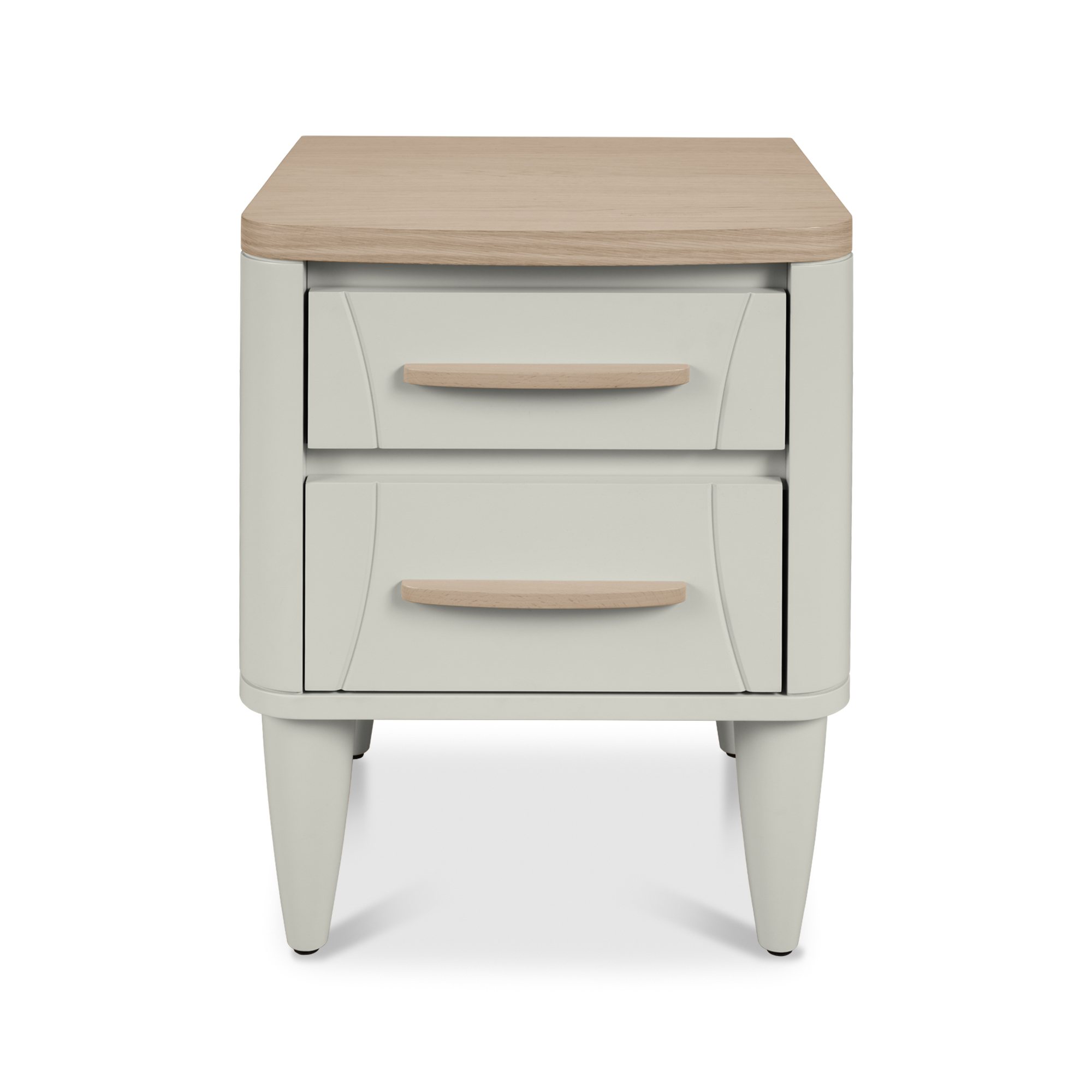 Norman - Scandi Oak 2 Drawer Bedside Table