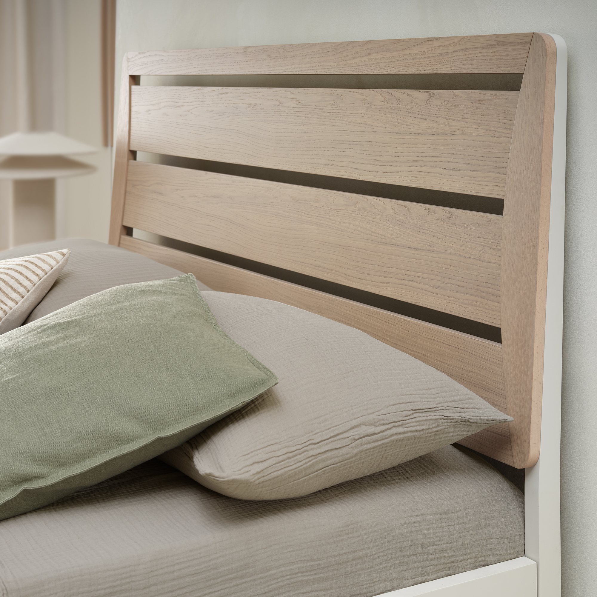 Norman - Scandi Oak Double Bed Frame 135cm