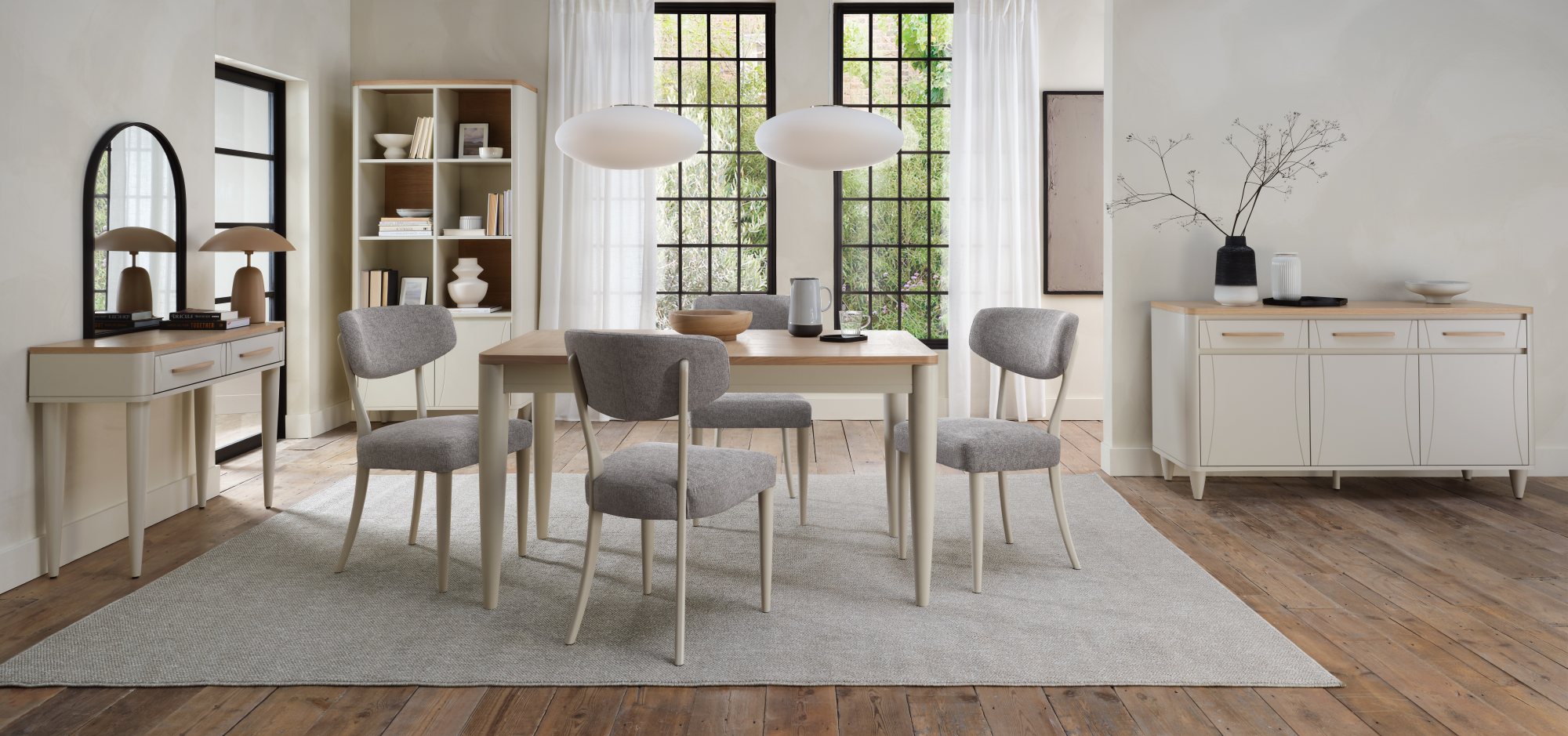 Norman - Scandi Oak 4-6 Seater Extendable Dining Table