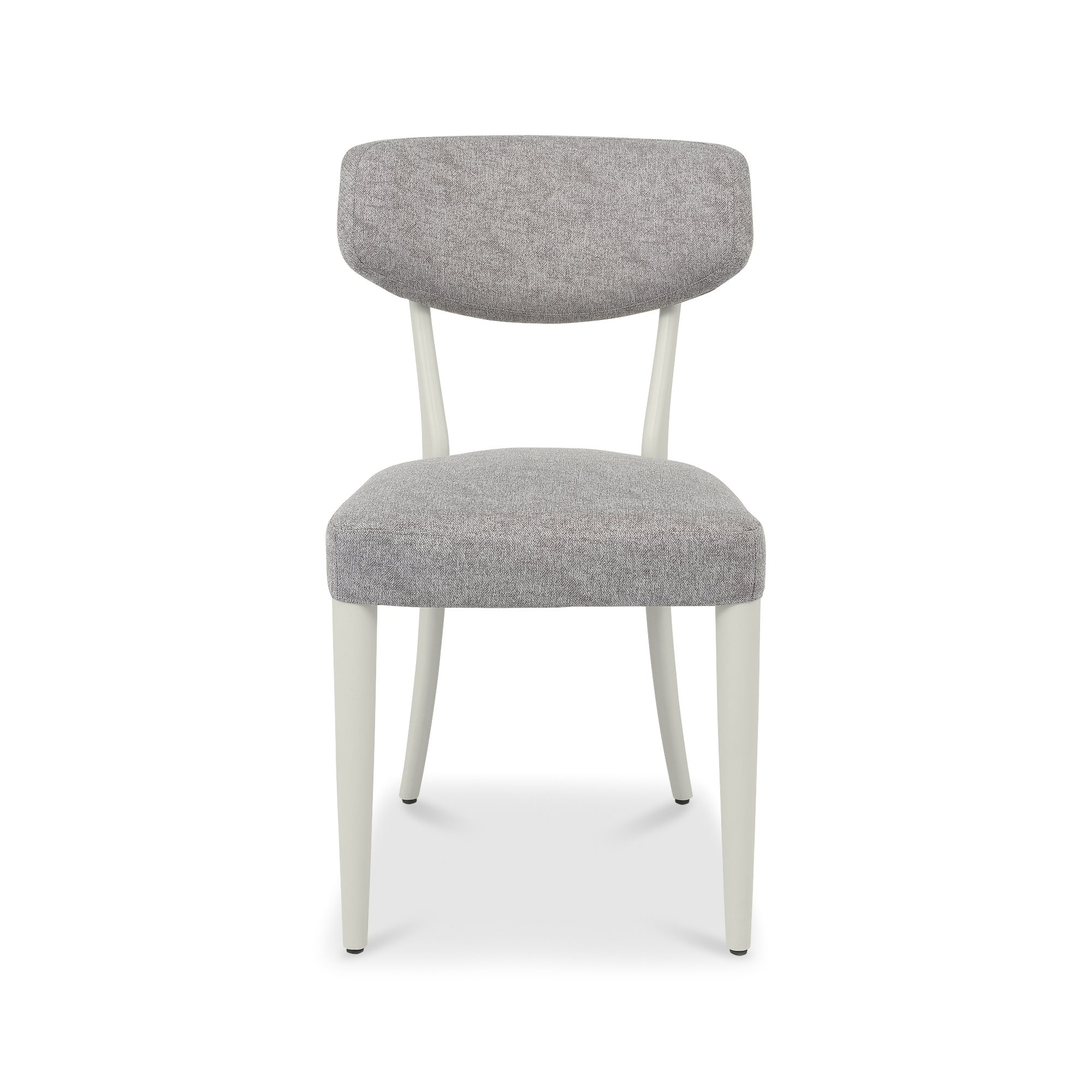 Norman - Soft Grey Dining Chair in Grey Fabric (Pair)