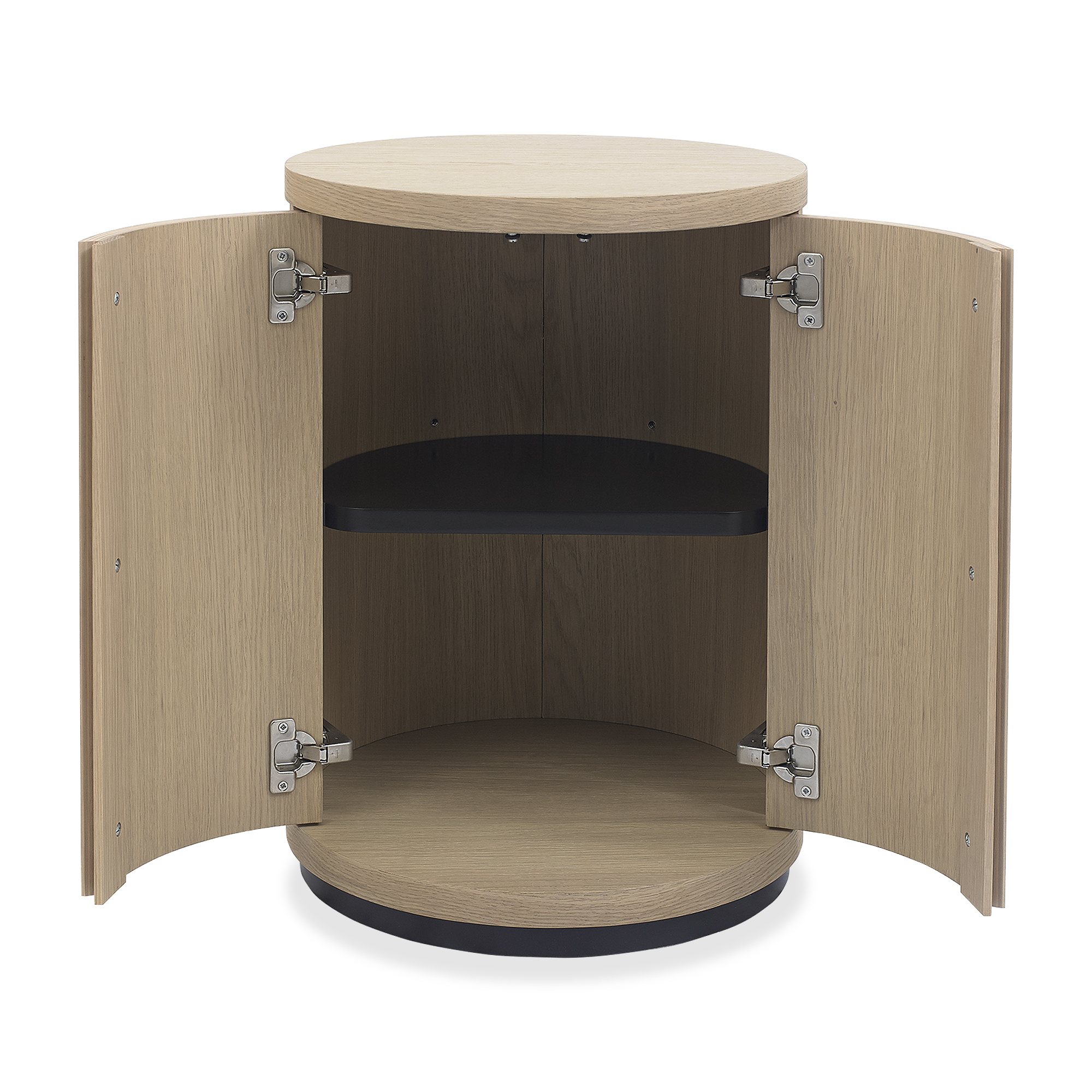 Astra - Scandi Oak Round Lamp Table
