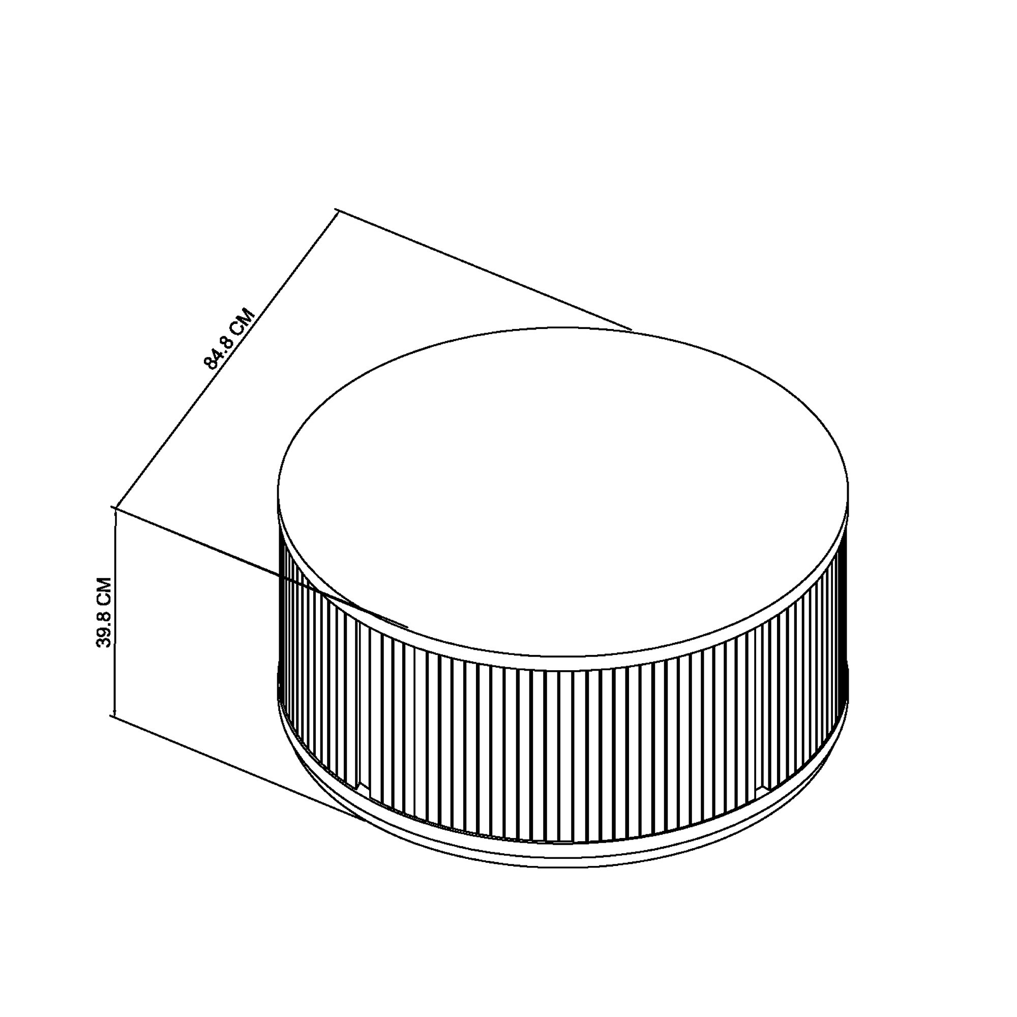 Astra - Scandi Oak Round Coffee Table