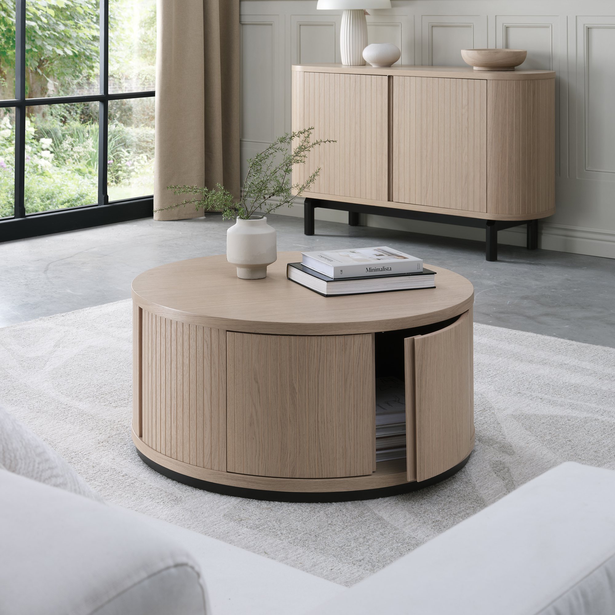 Astra - Scandi Oak Narrow Sideboard