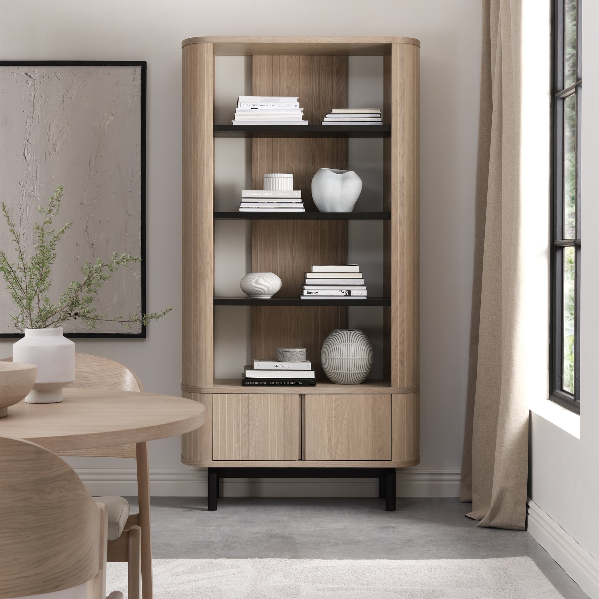 Astra Scandi Oak & Peppercorn Display Unit
