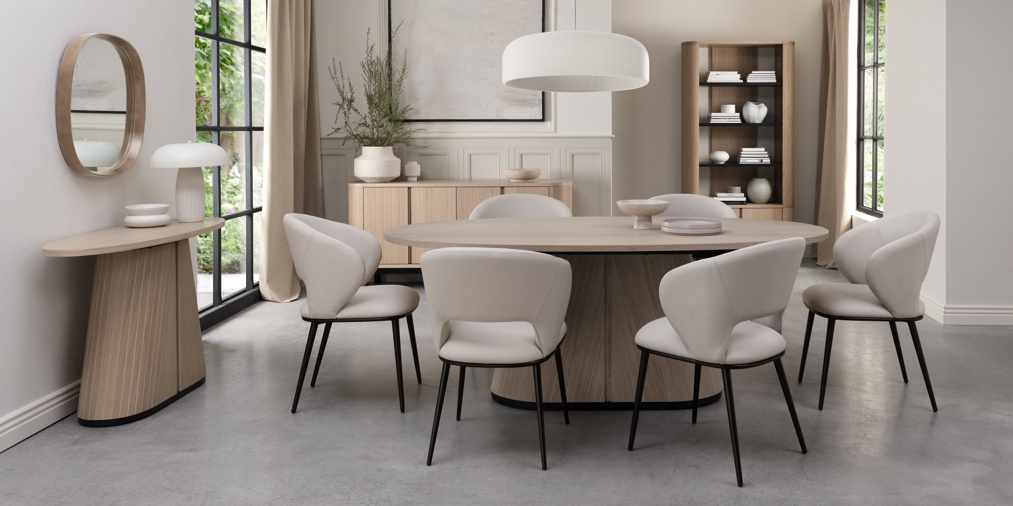 Astra - Scandi Oak 6 Seater Dining Table