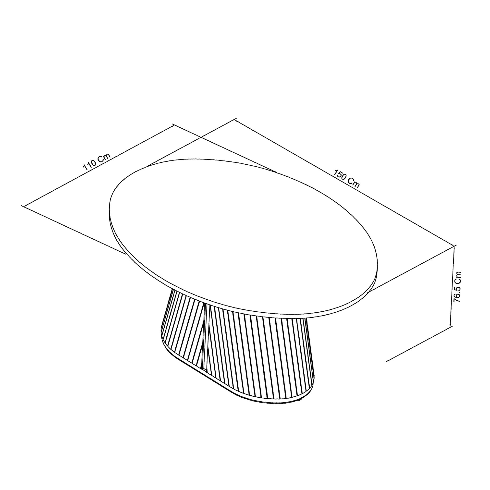 Astra - Grey Oiled Oak 4 Seater Dining Table