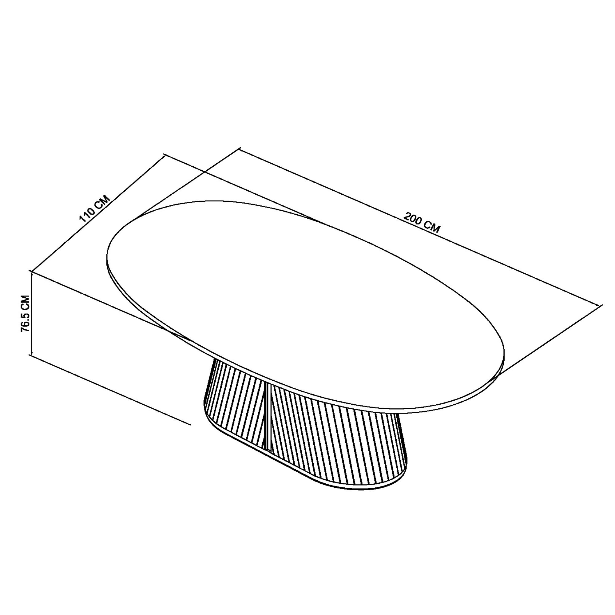 Astra - Grey Oiled Oak 6 Seater Table