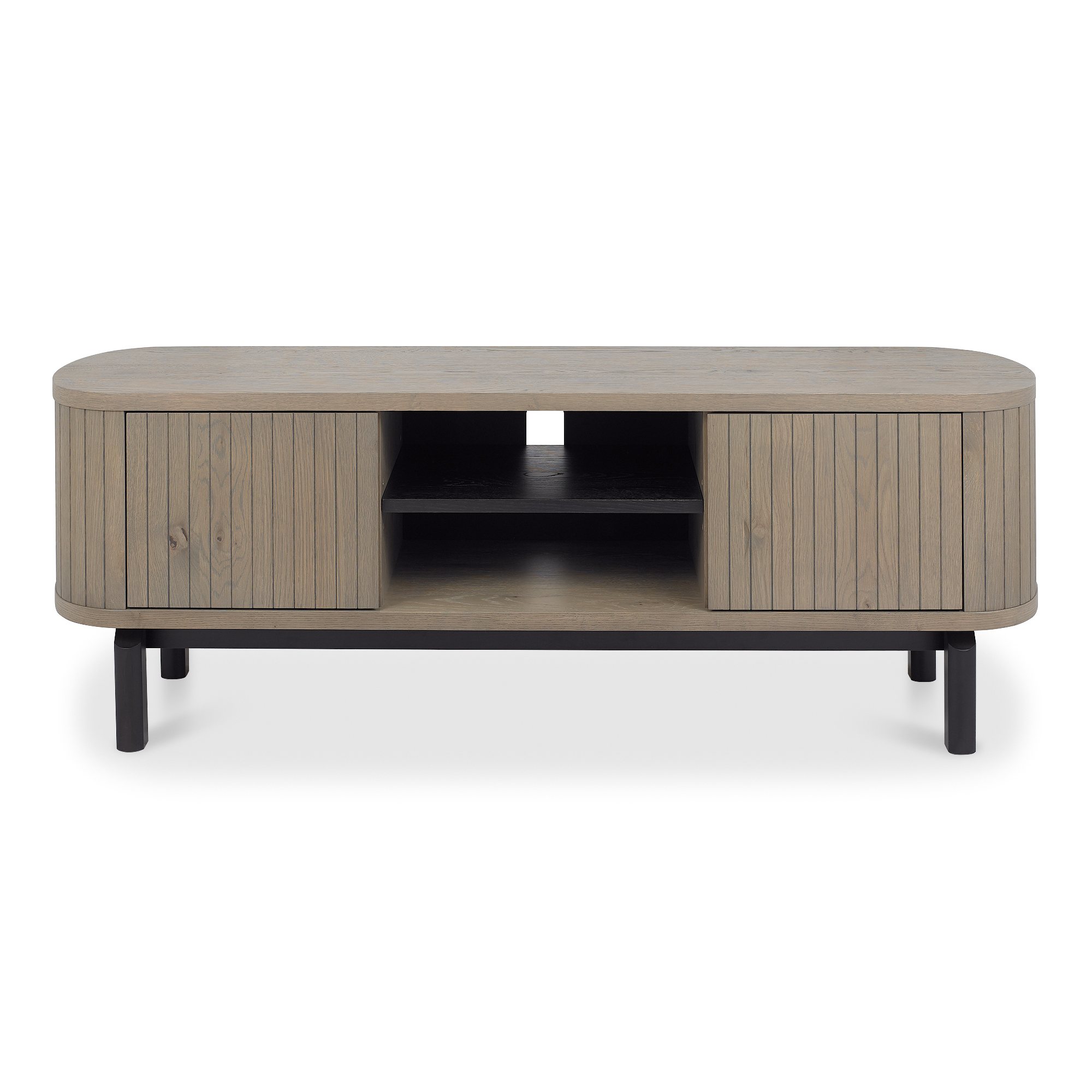 Astra - Grey Oiled Oak Media Unit
