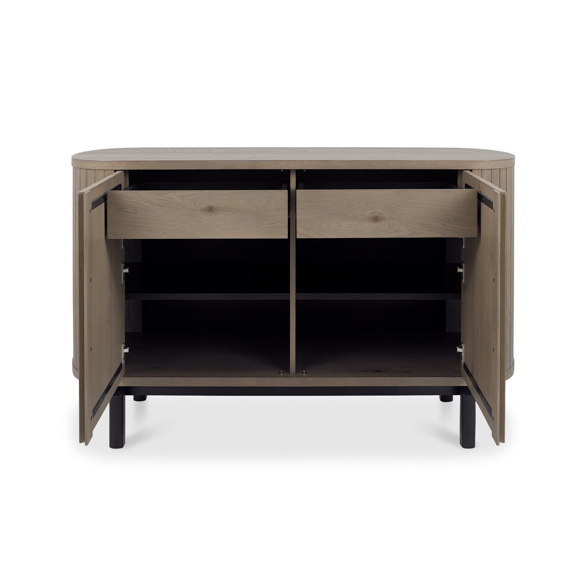 Astra - Grey Oiled Oak Narrow Sideboard