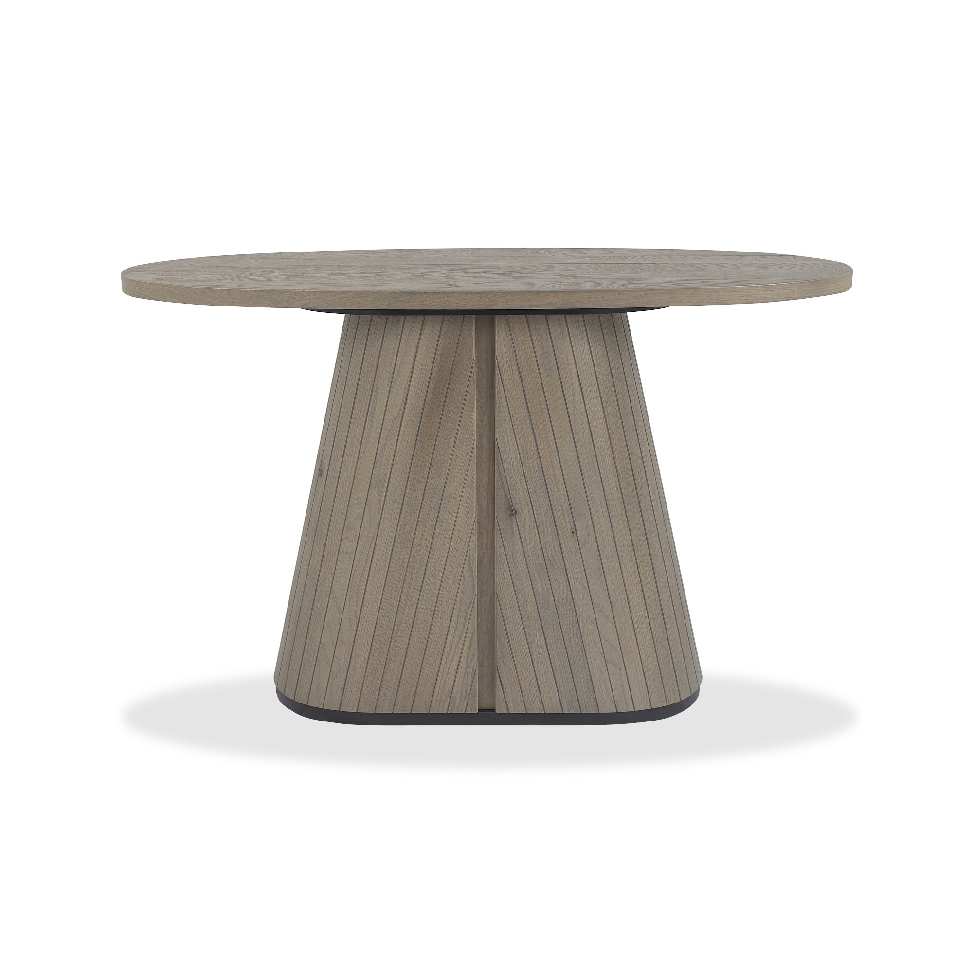 Astra - Grey Oiled Oak Oval Console Table