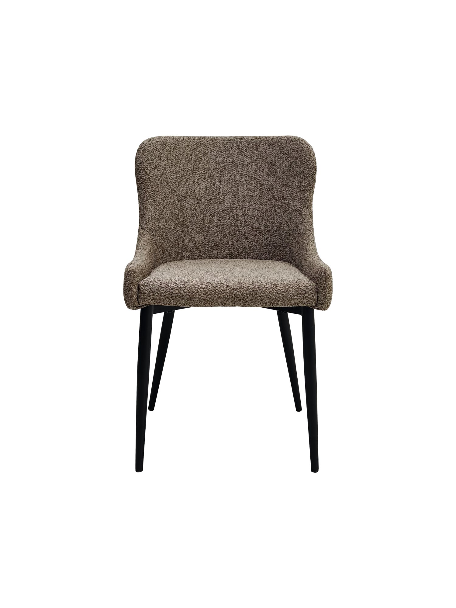 Rubens - Dining Chair in Mocha Beige Boucle Fabric (Pair)