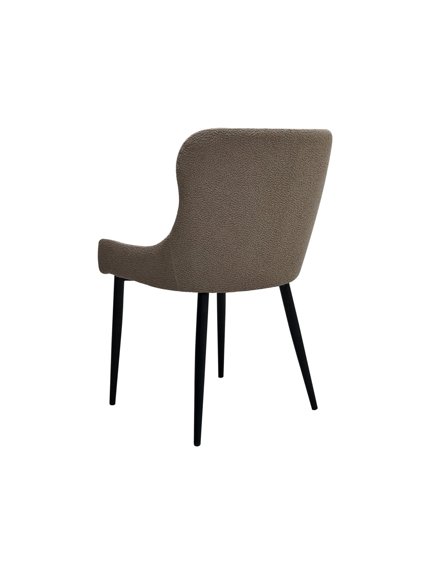 Rubens - Dining Chair in Mocha Beige Boucle Fabric (Pair)