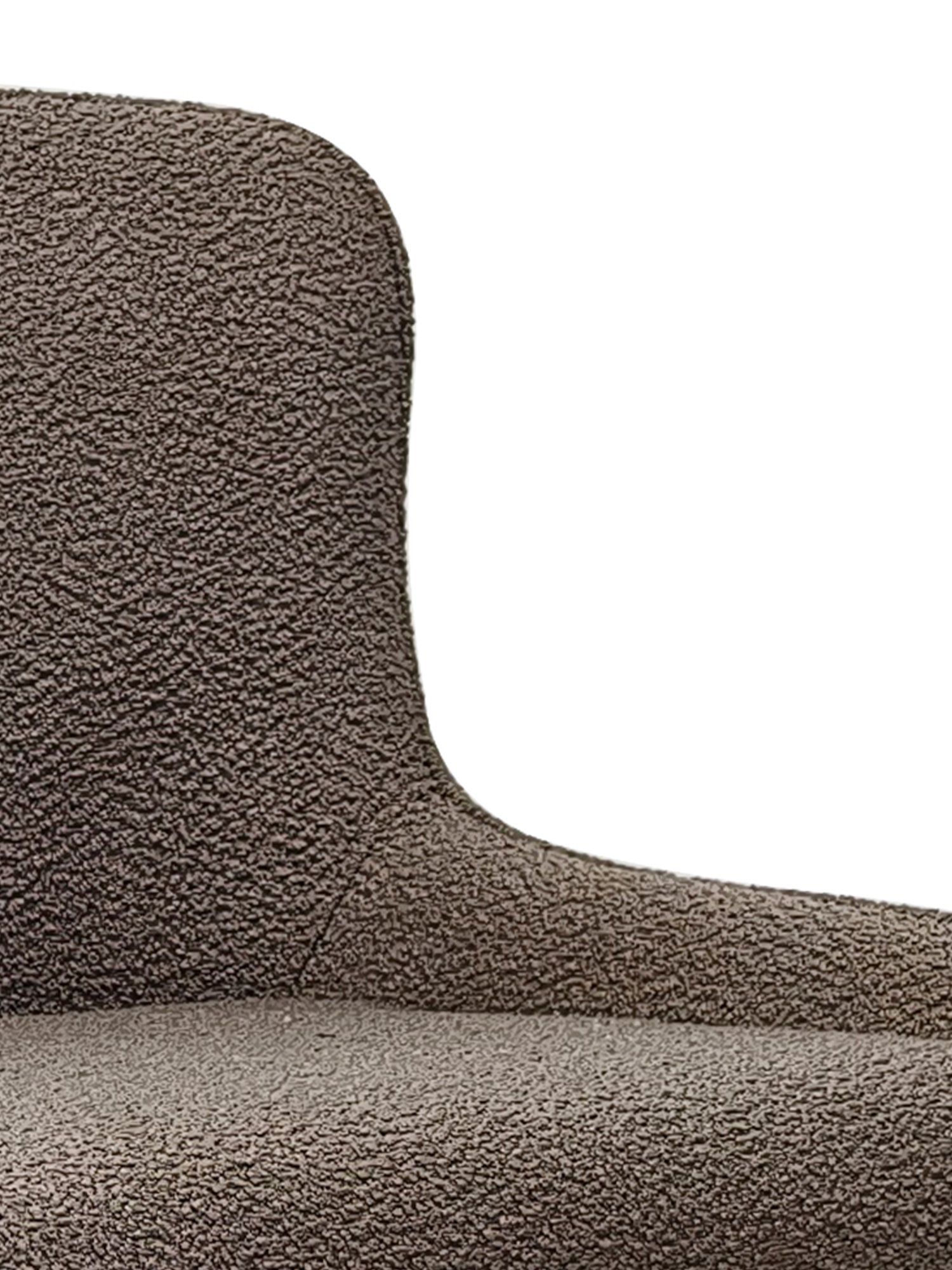 Rubens - Dining Chair in Mocha Beige Boucle Fabric (Pair)