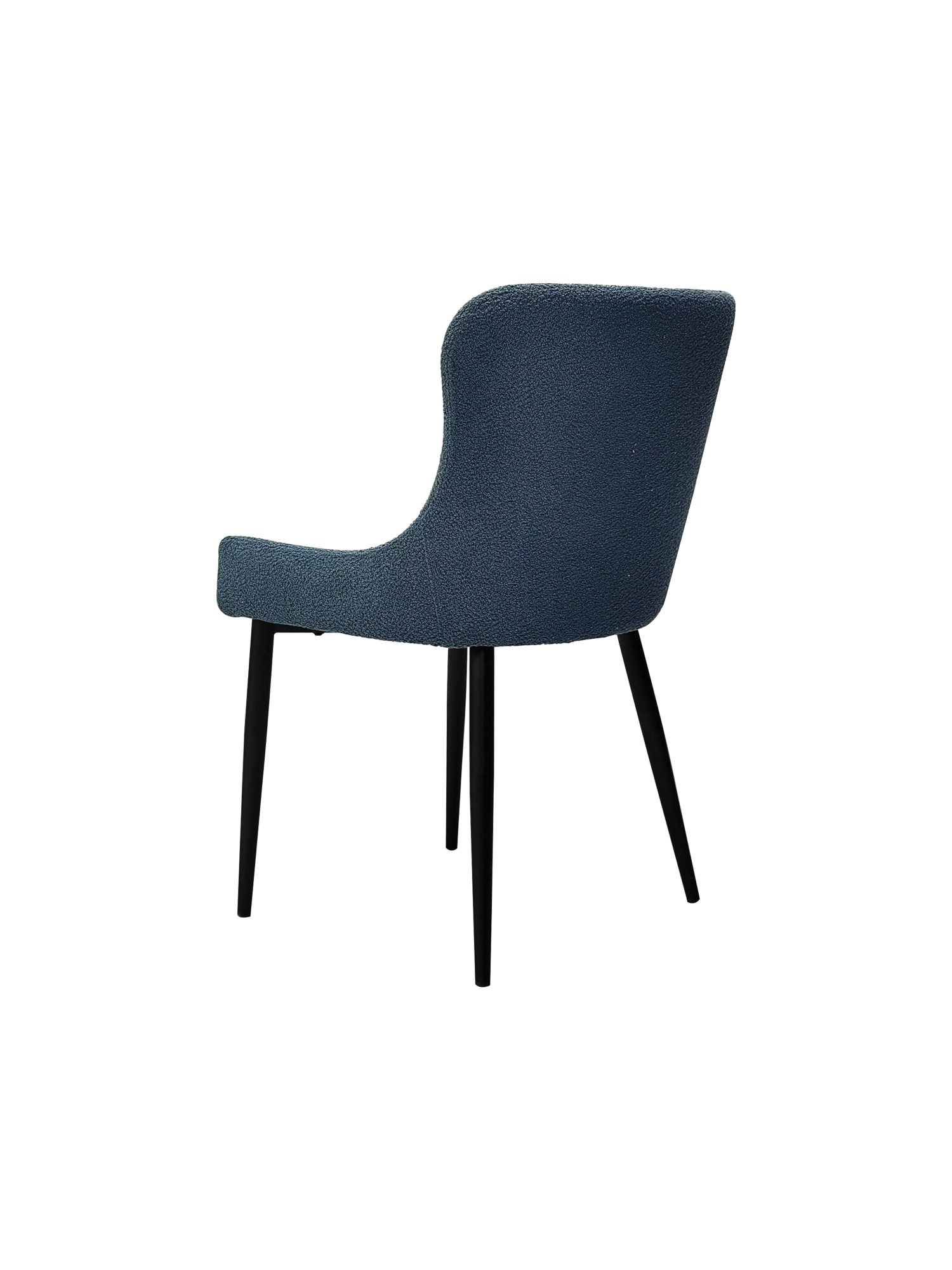 Rubens - Dining Chair in Blue Boucle Fabric (Pair)