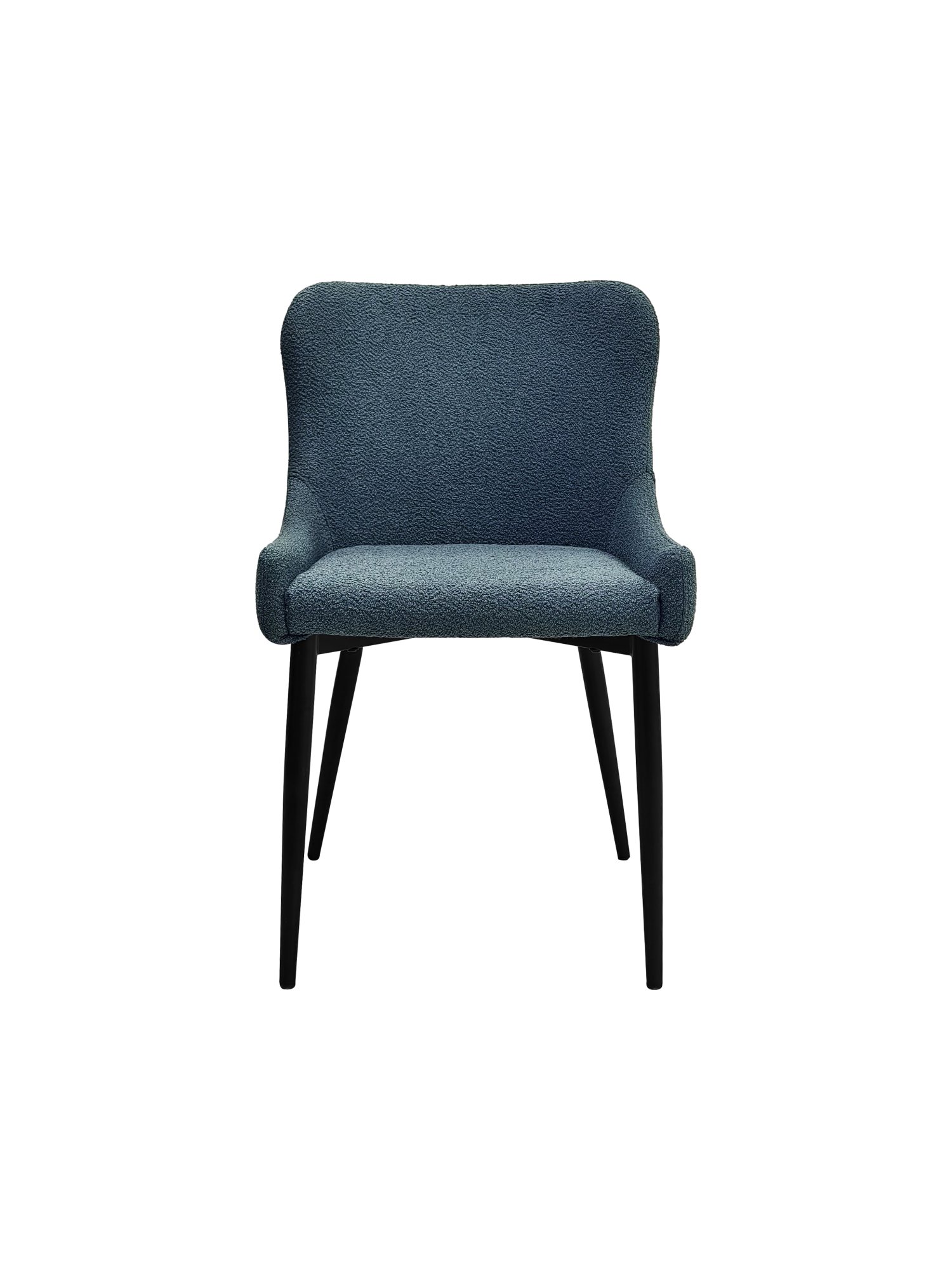 Rubens - Dining Chair in Blue Boucle Fabric (Pair)