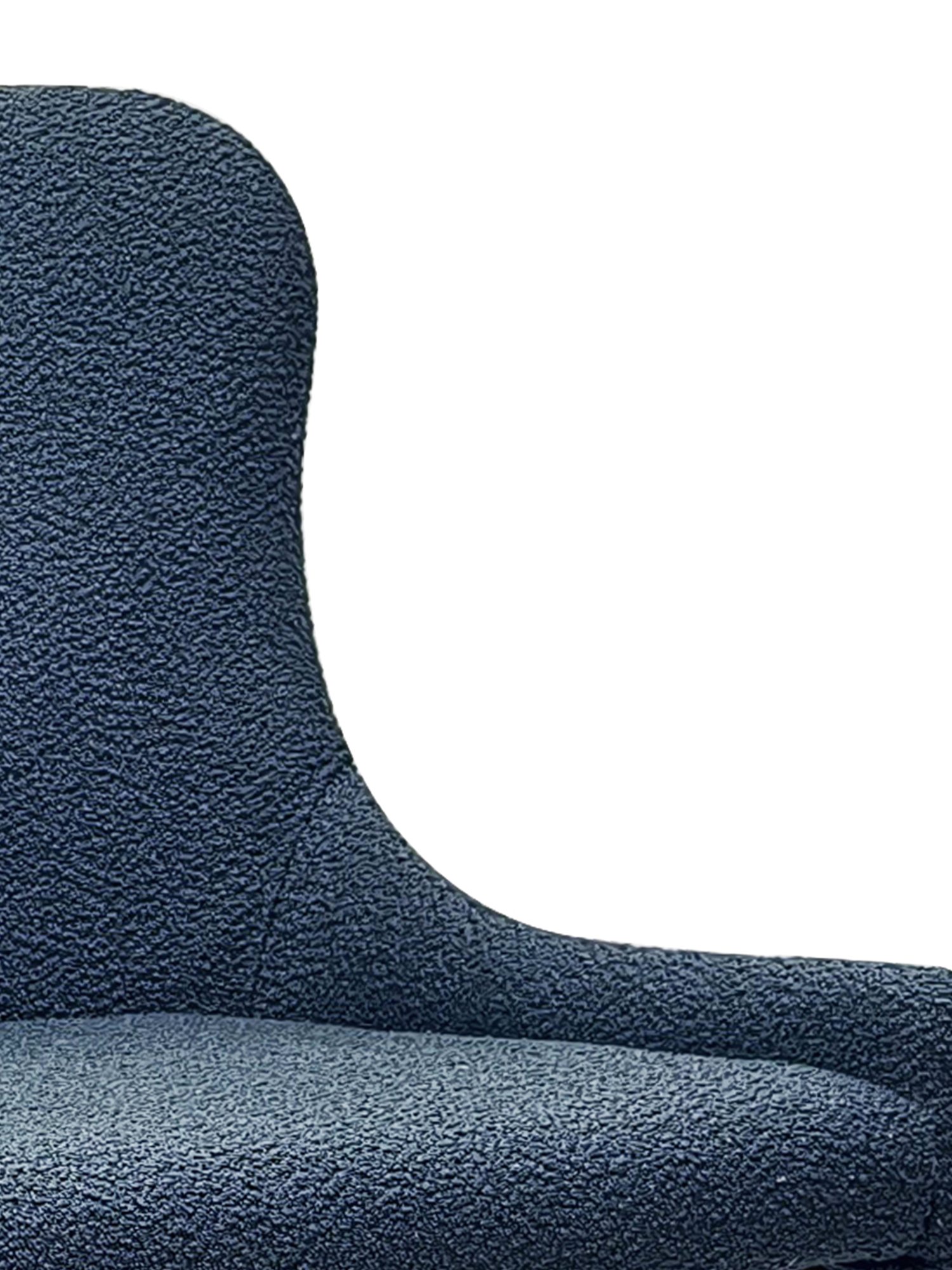 Rubens - Dining Chair in Blue Boucle Fabric (Pair)