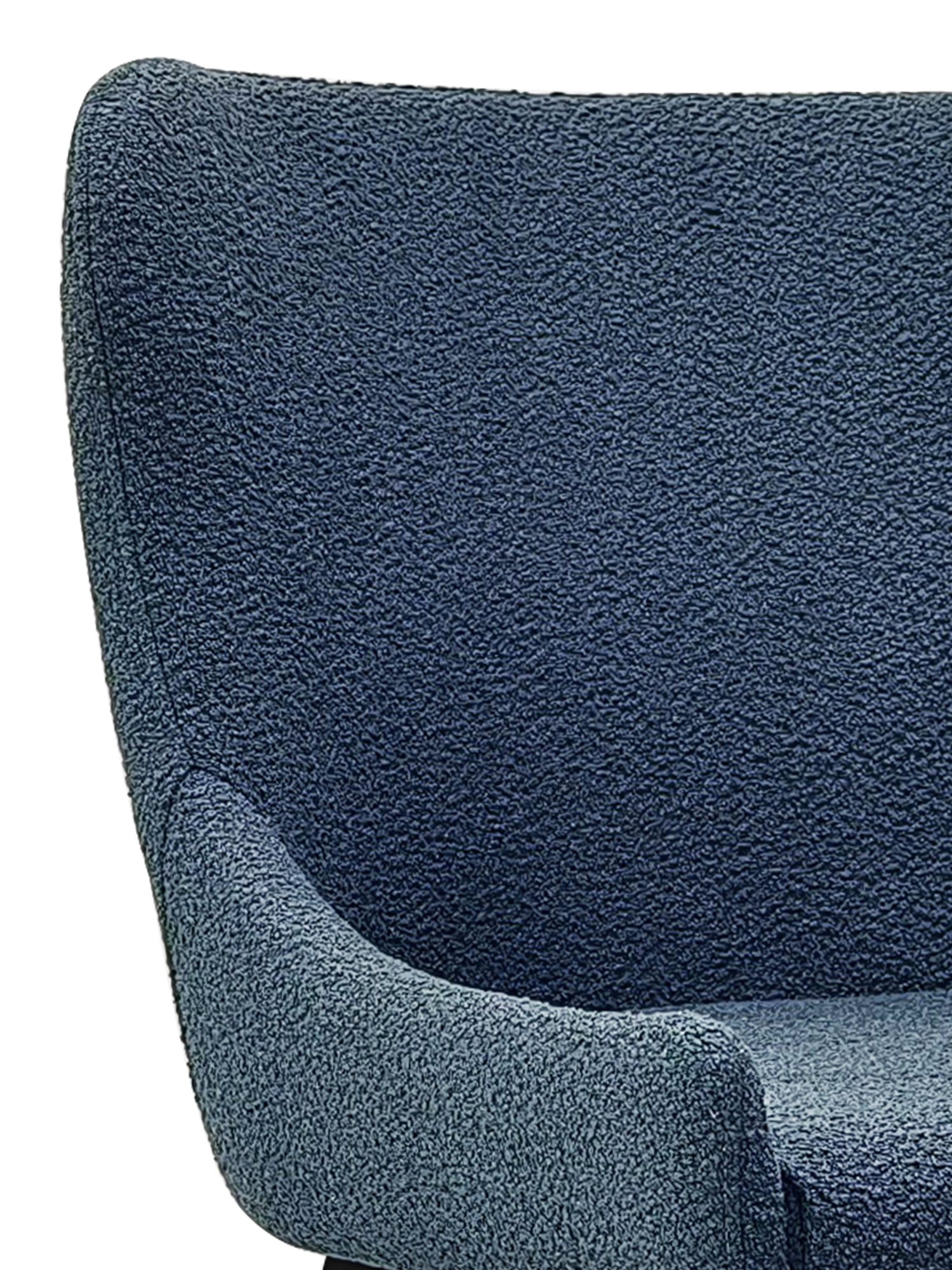 Rubens - Dining Chair in Blue Boucle Fabric (Pair)