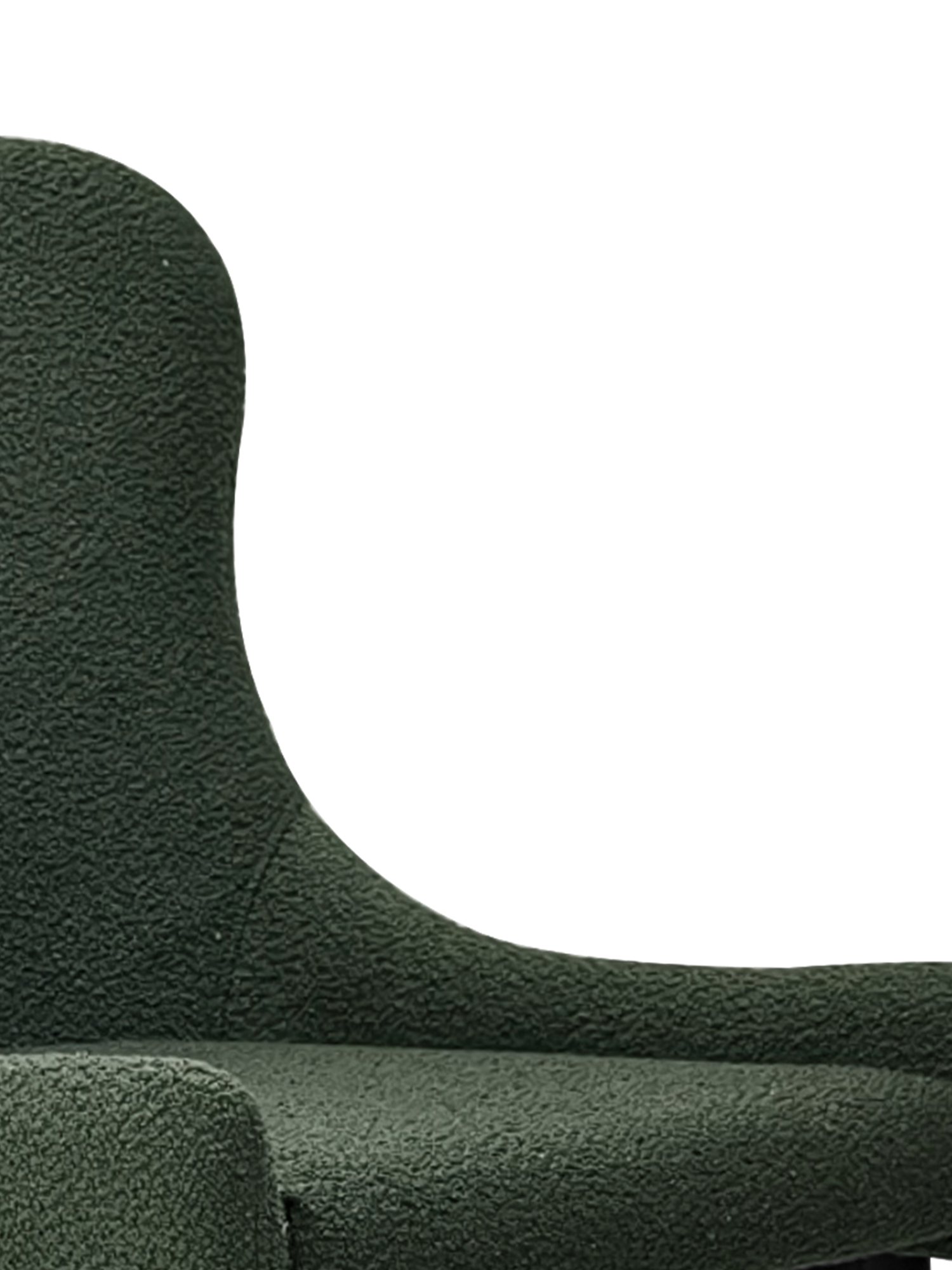 Rubens - Dining Chair in Green Boucle Fabric (Pair)
