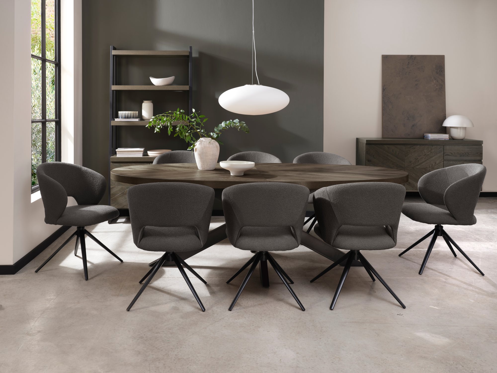 Bosco - Fumed Oak 8 Seater Dining Table