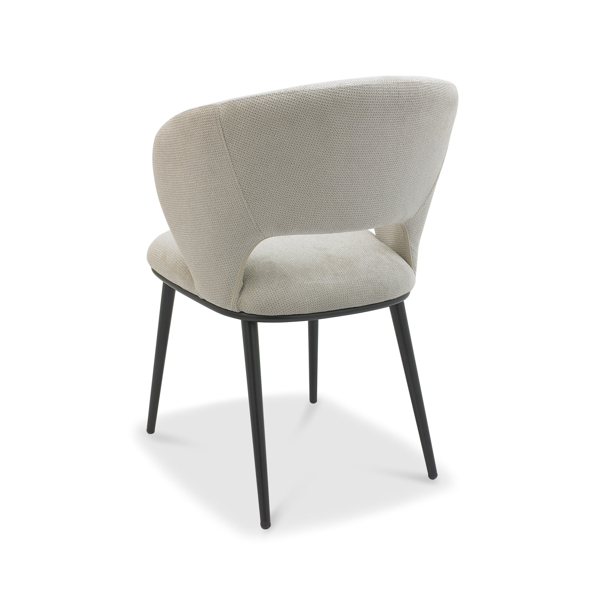Luca - Dining Chair in Beige Fabric (Pair)