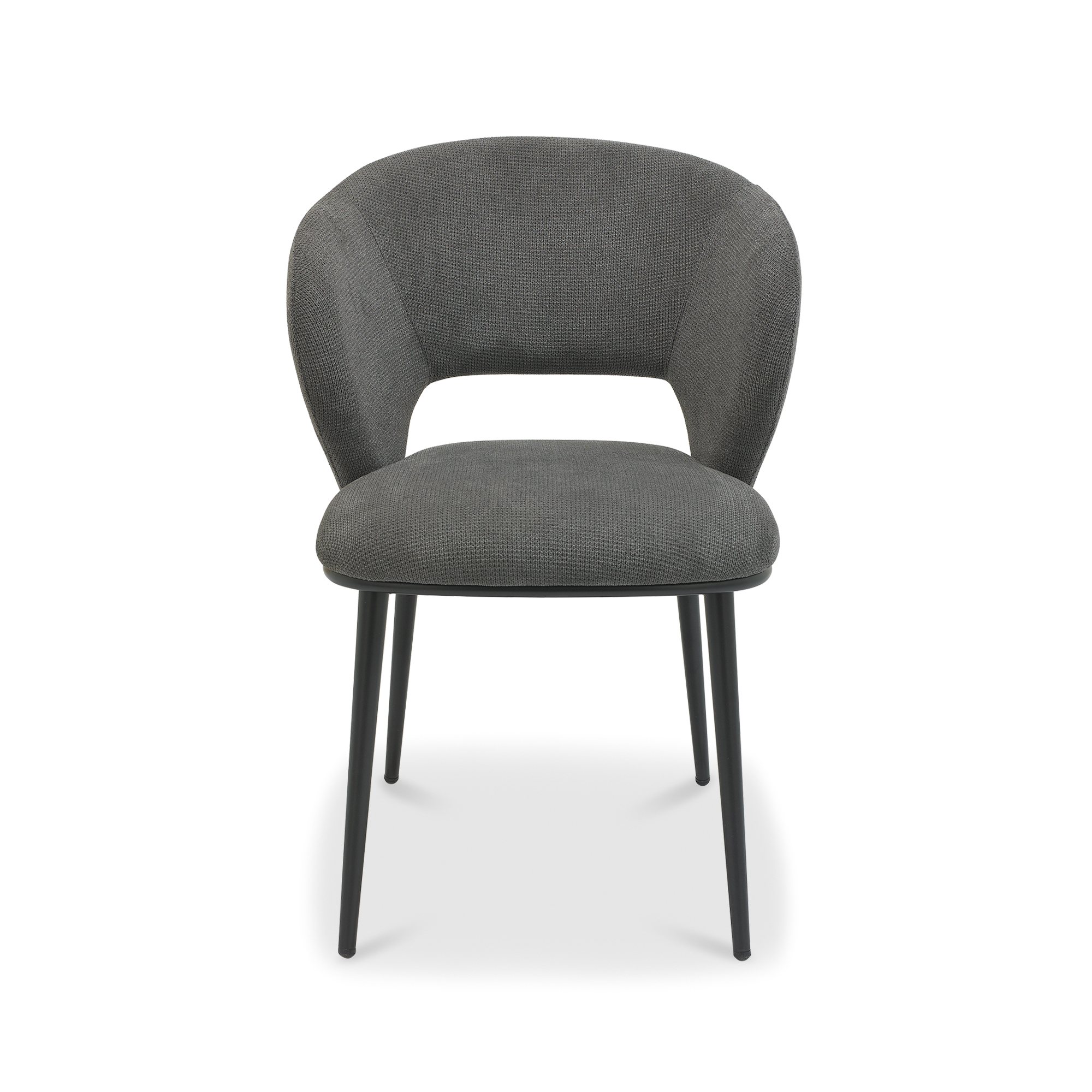 Luca - Dining Chair in Grey Fabric (Pair)