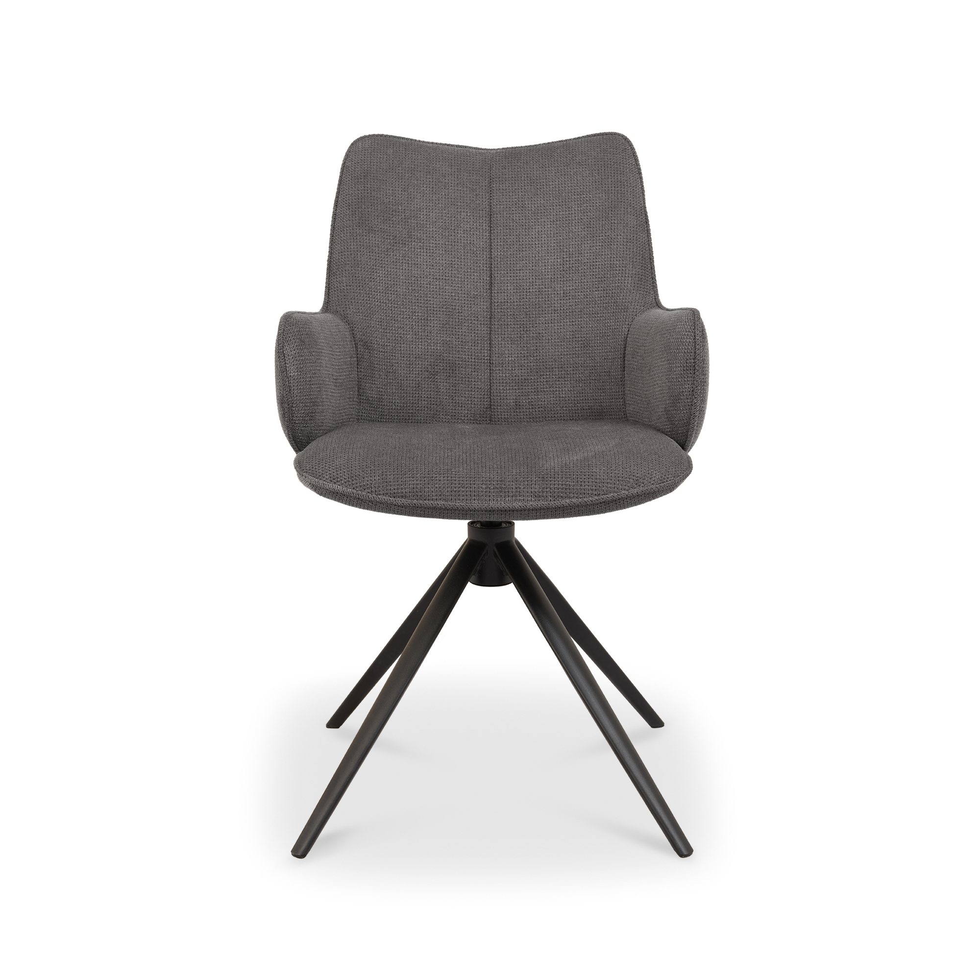 Rowan - Swivel Chair in Grey Fabric